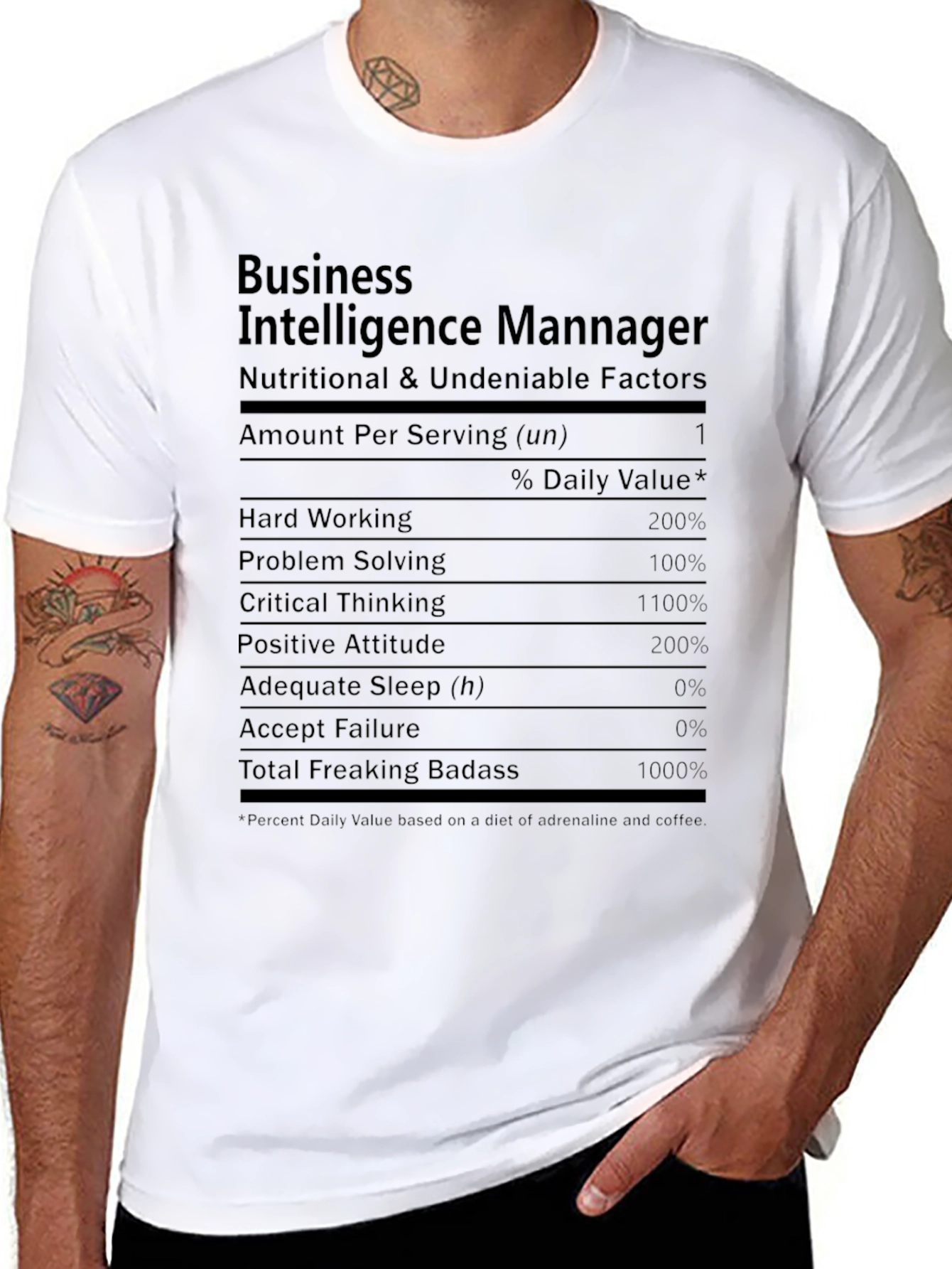 Business Intelligence Manager Novelty T-Shirt