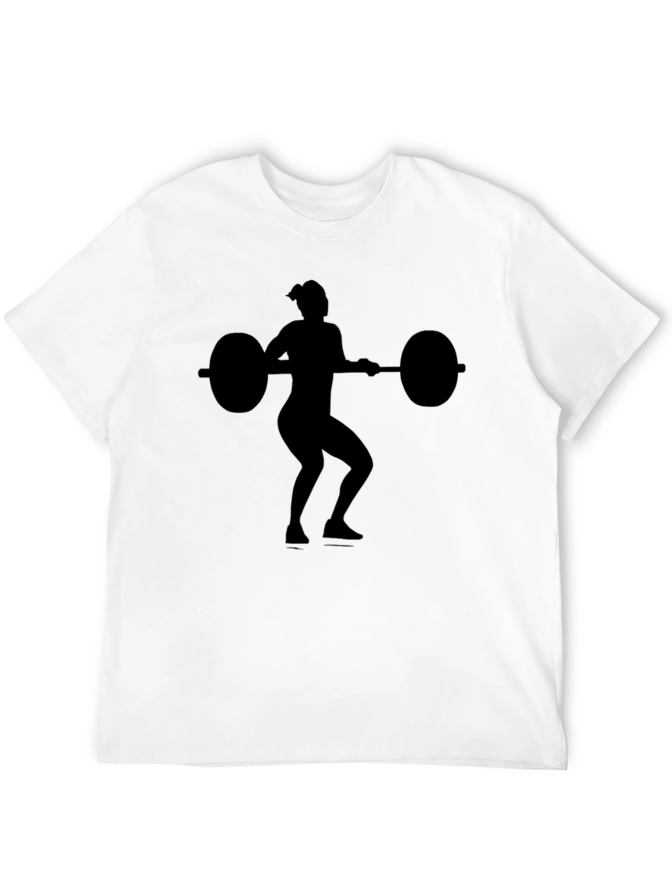 Weightlifting Silhouette Graphic T-Shirt