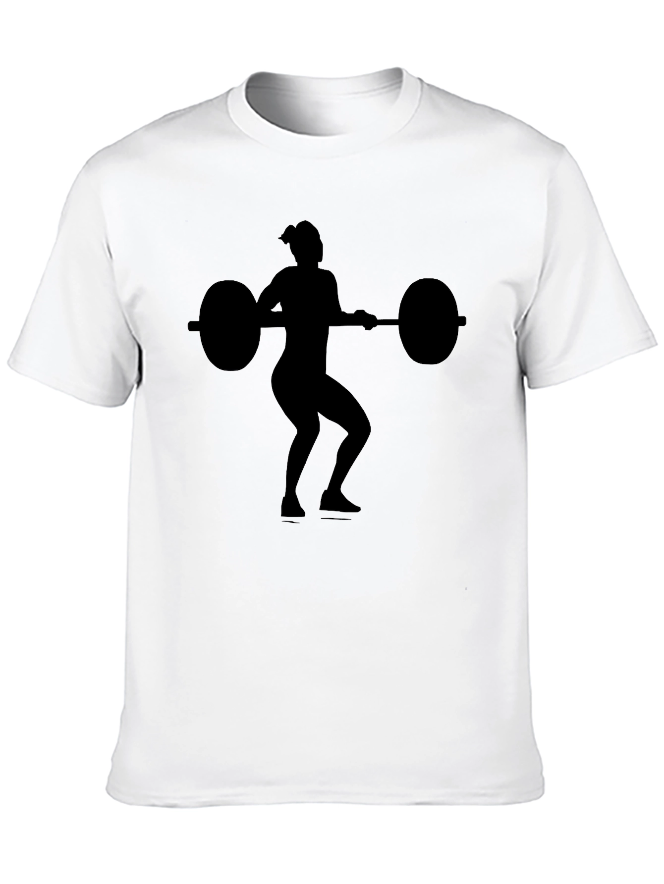 Weightlifting Silhouette Graphic T-Shirt