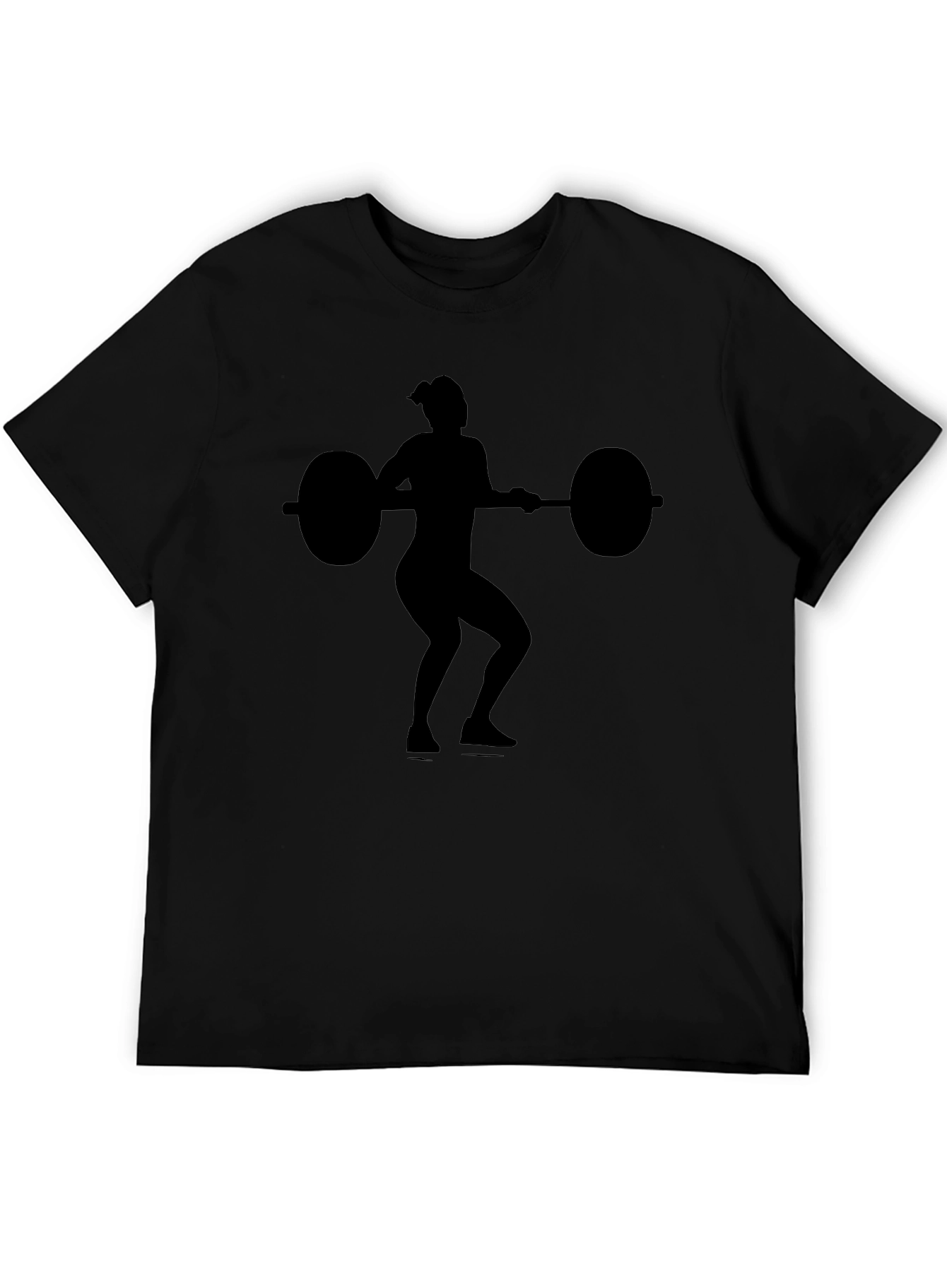 Weightlifting Silhouette Graphic T-Shirt