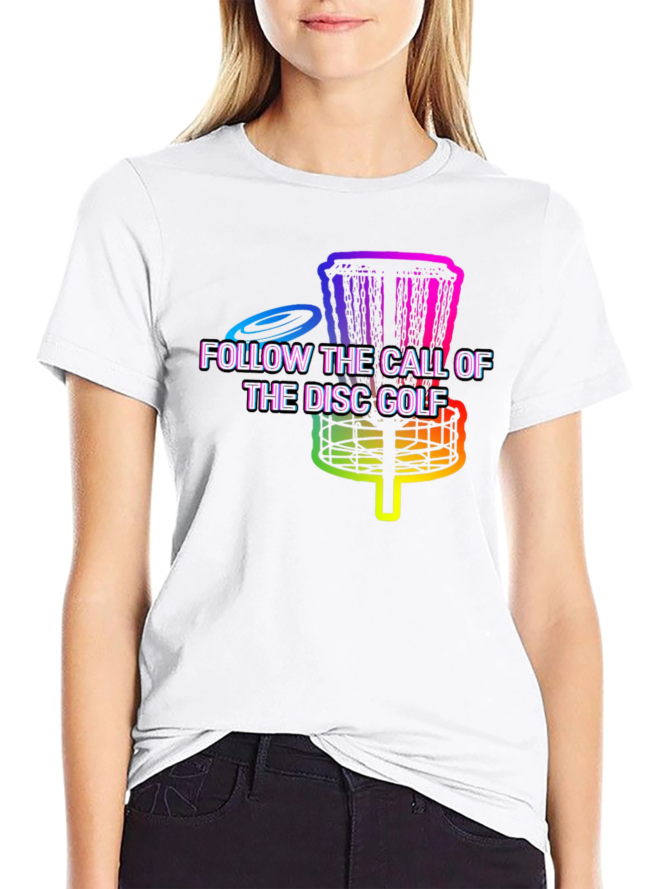Rainbow Disc Golf T-Shirt - Follow the Call