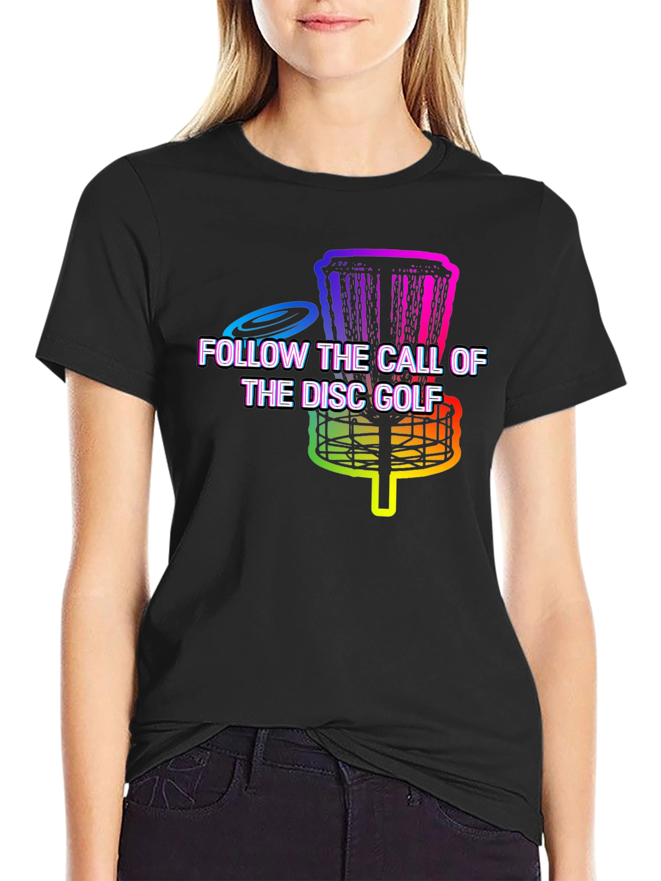 Rainbow Disc Golf T-Shirt - Follow the Call