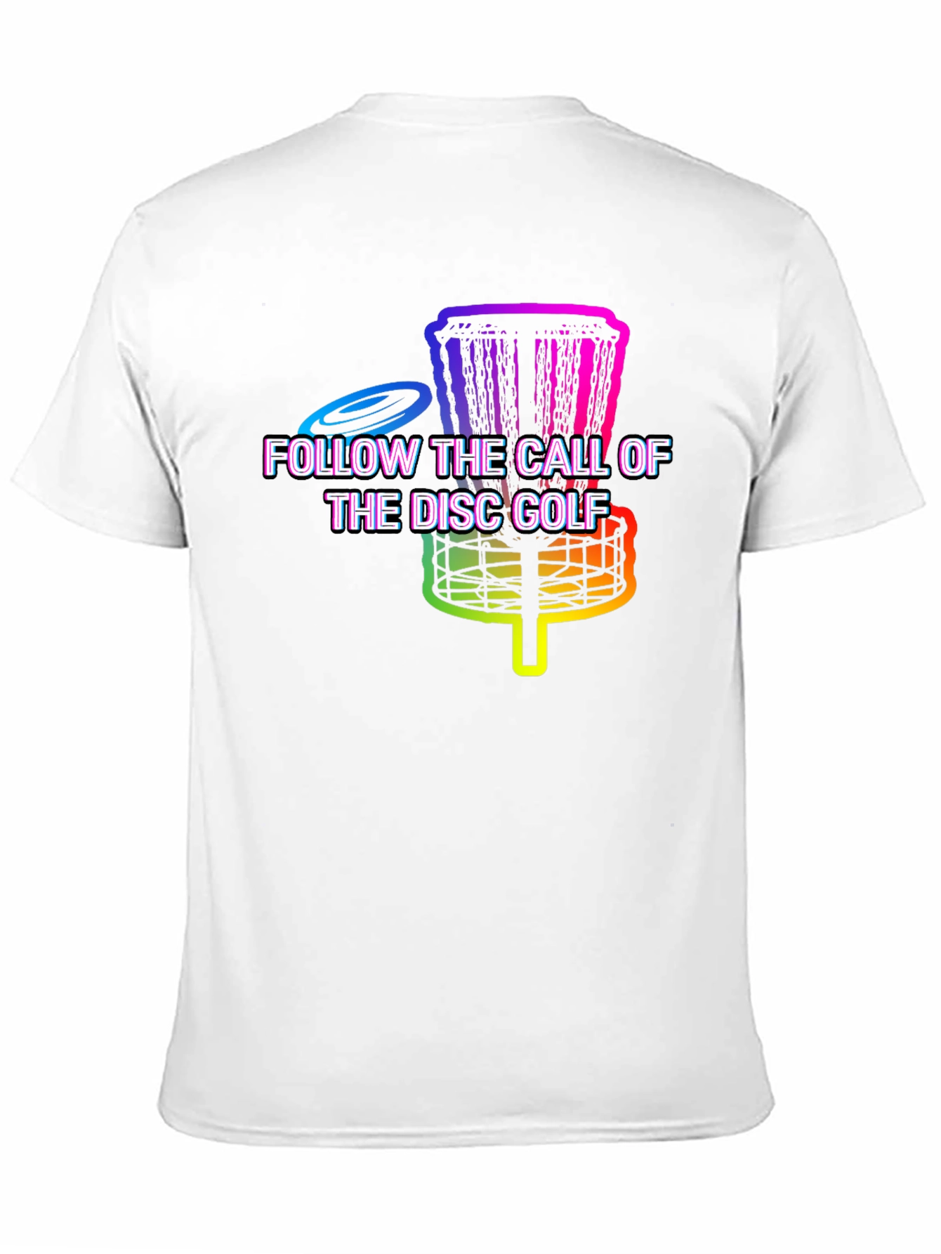 Rainbow Disc Golf T-Shirt - Follow the Call