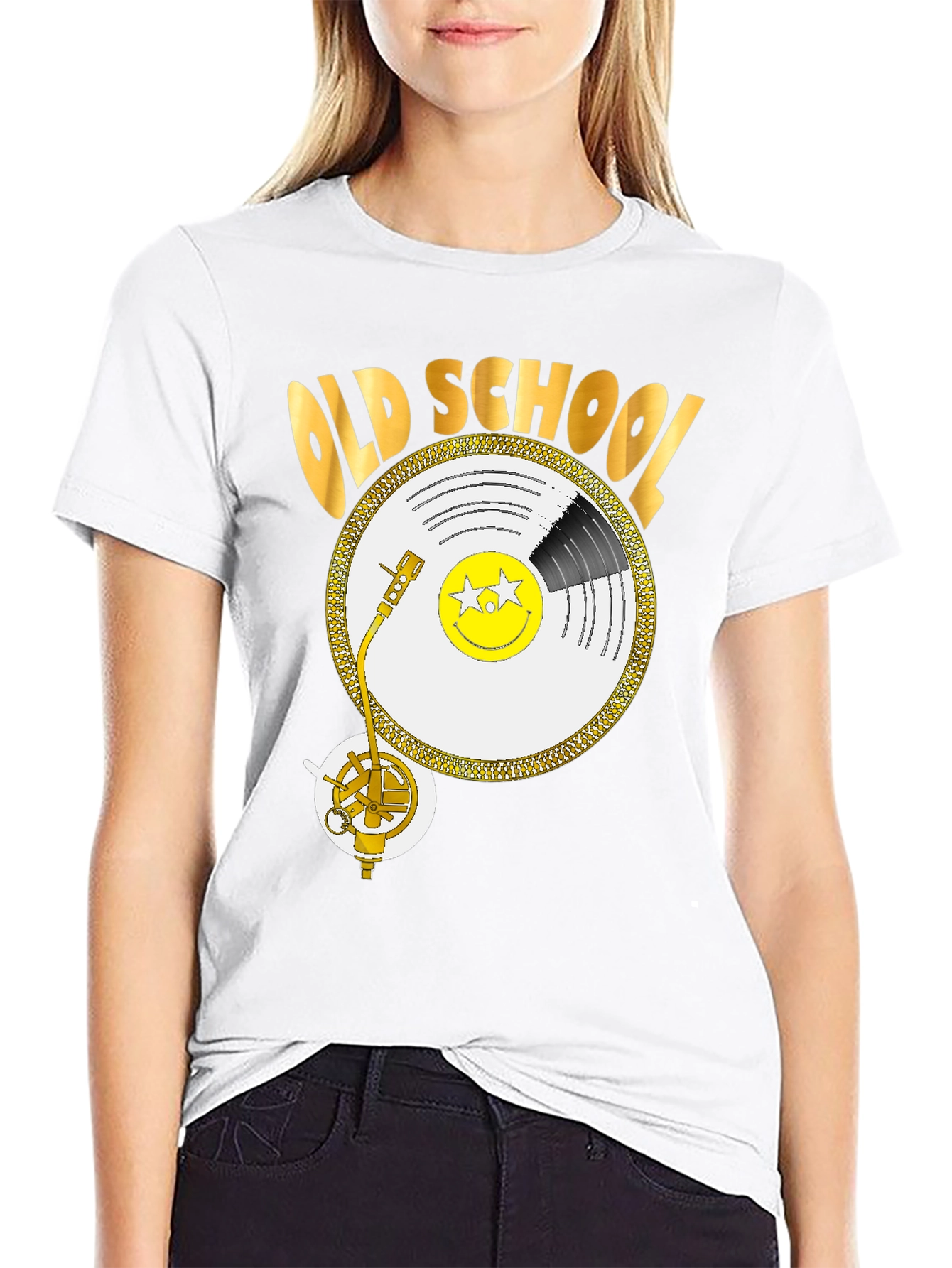 Old School Vinyl Record Graphic T-Shirt