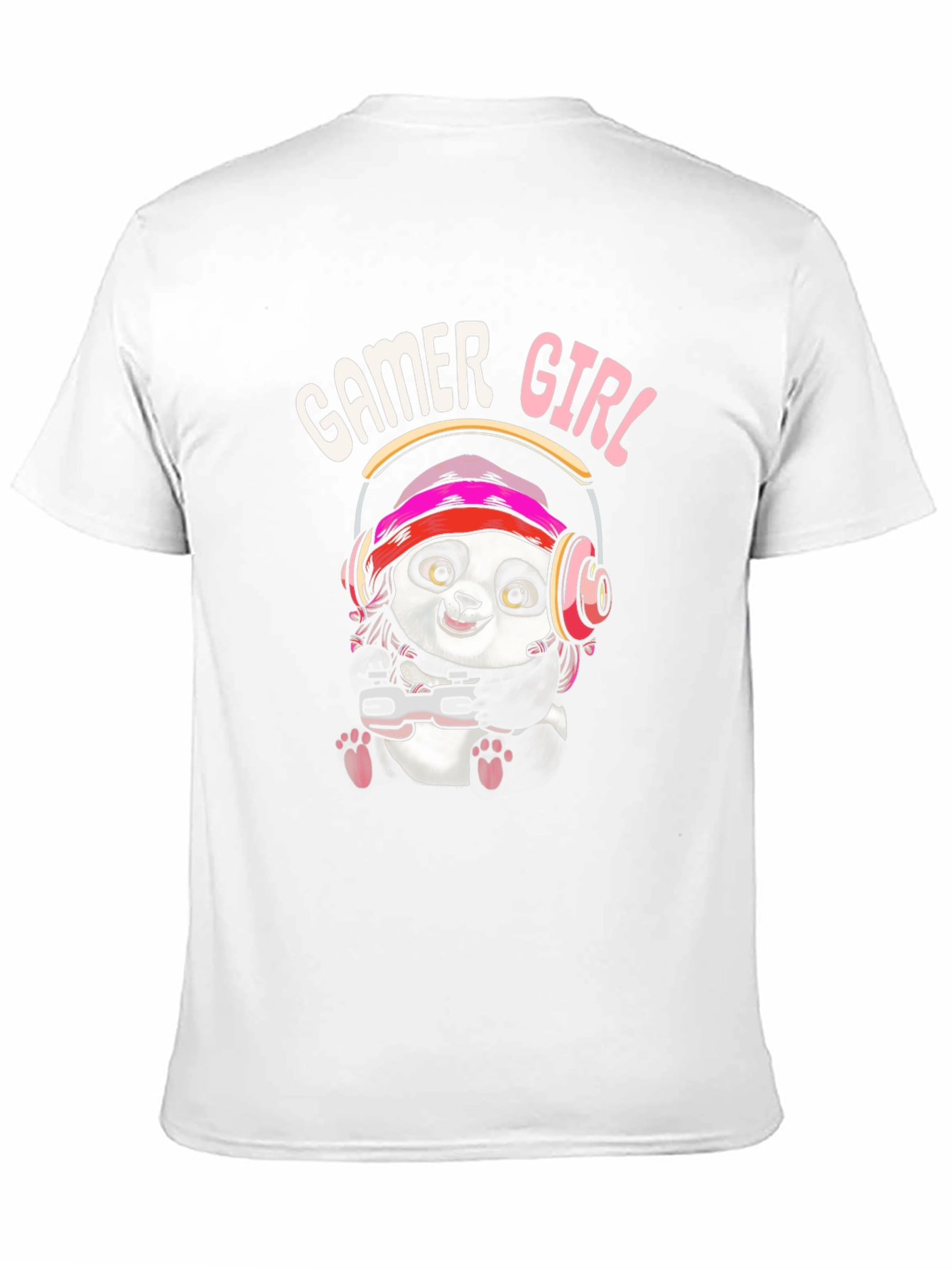Gamer Girl Panda Graphic Tee - Cool Gaming Shirt