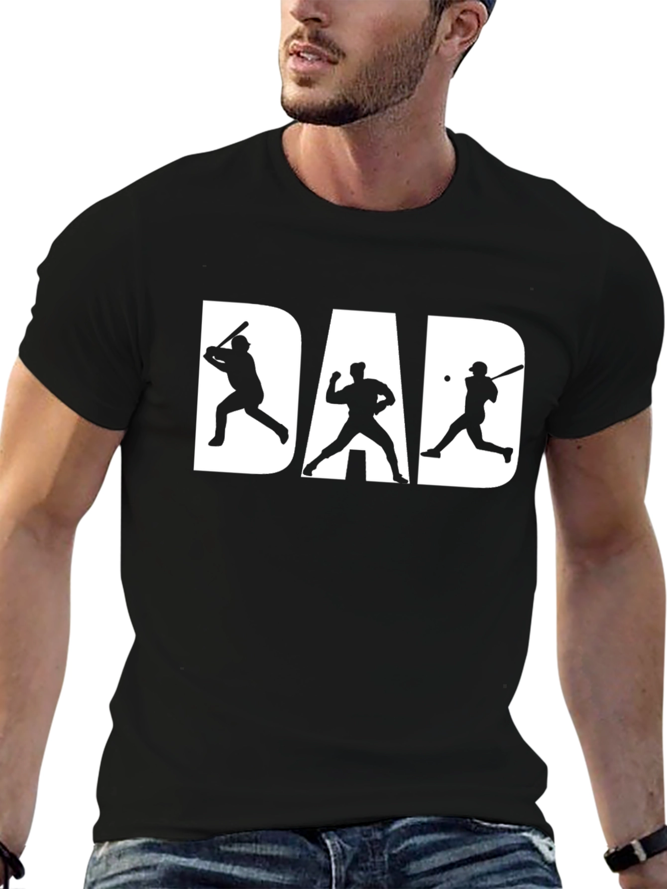 Dad Baseball Graphic Tee