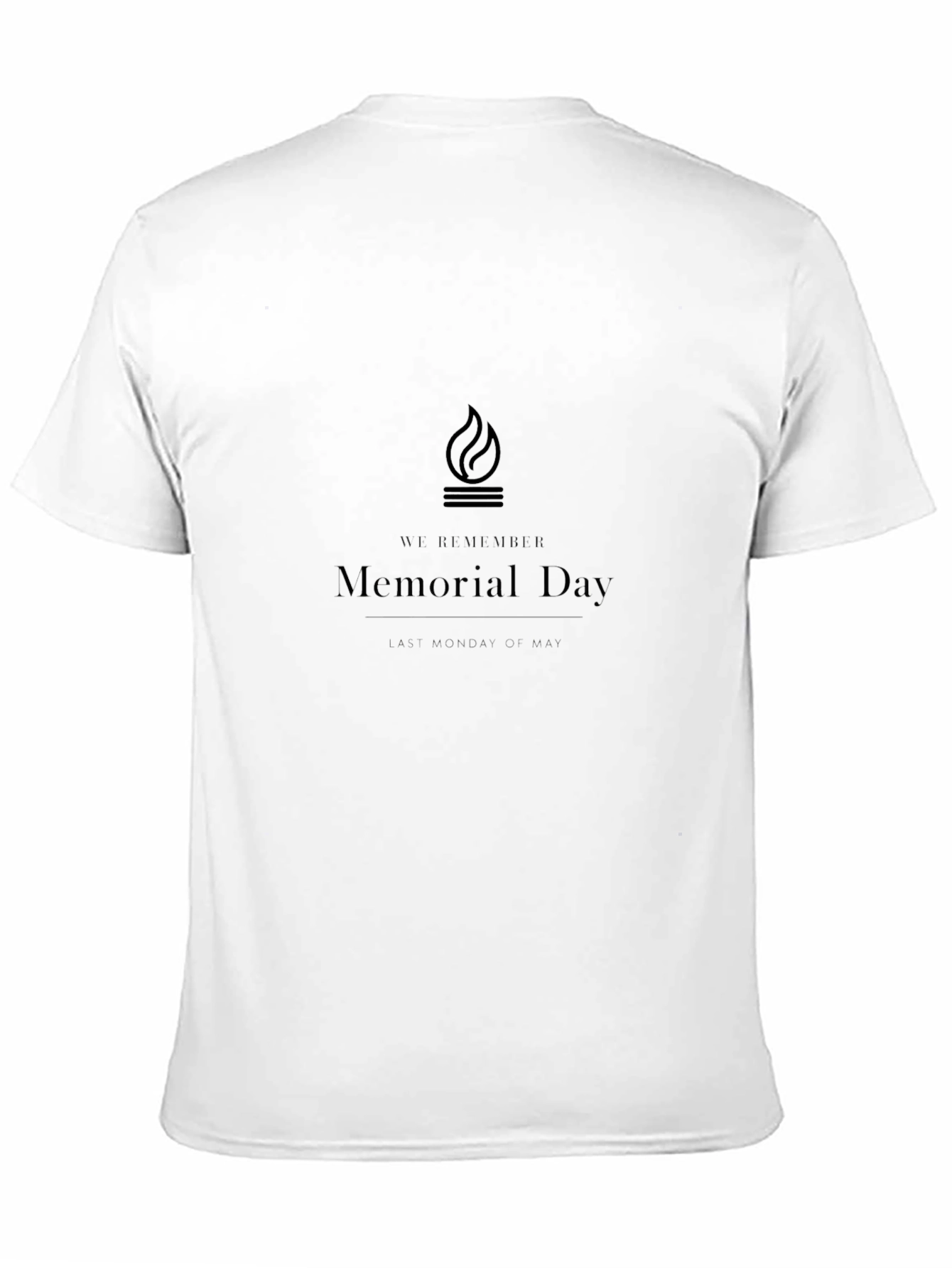 Memorial Day Remembrance Black T-Shirt