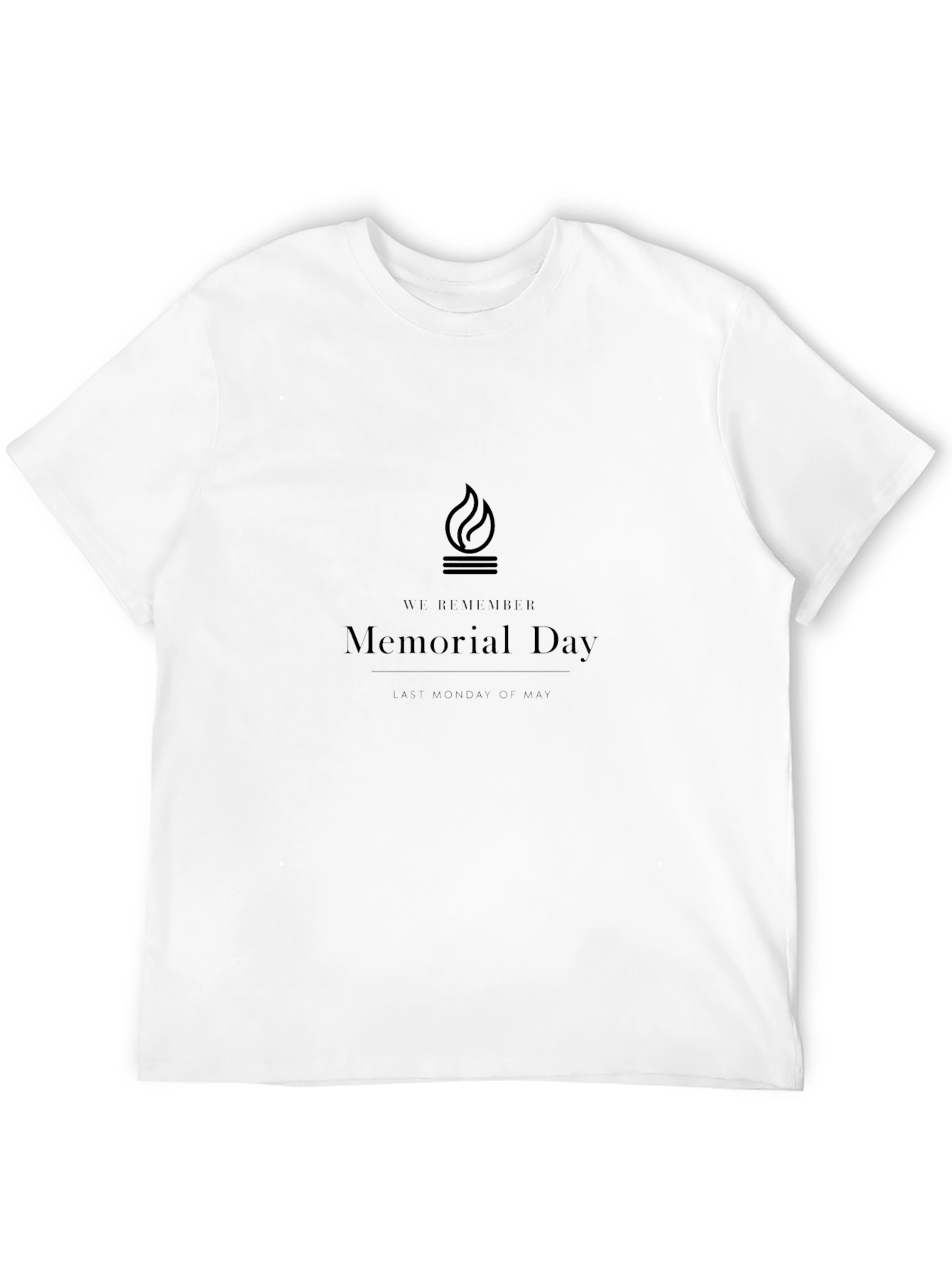 Memorial Day Remembrance Black T-Shirt