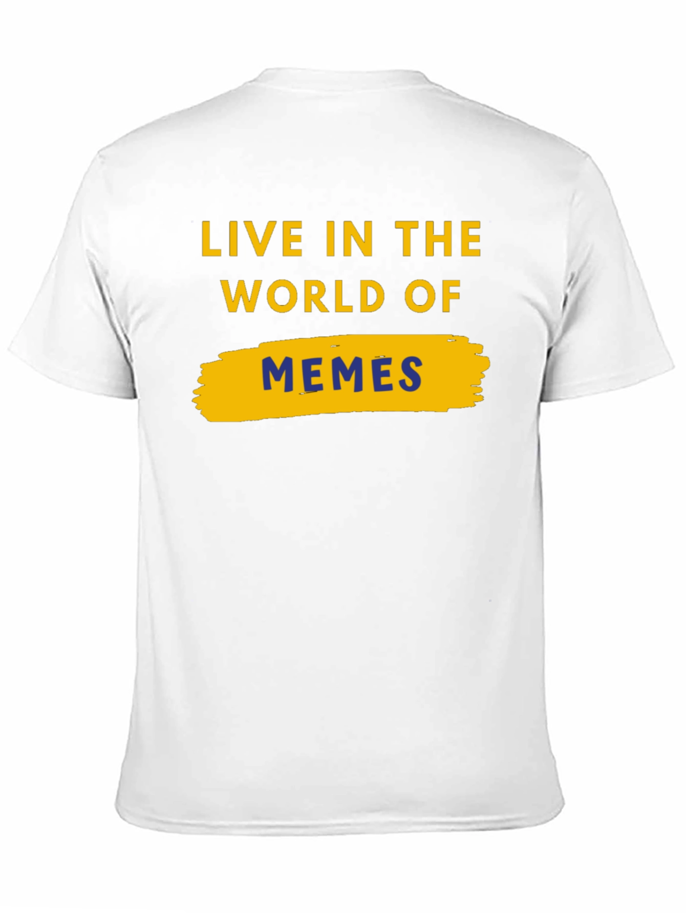Live In The World Of Memes Black T-Shirt