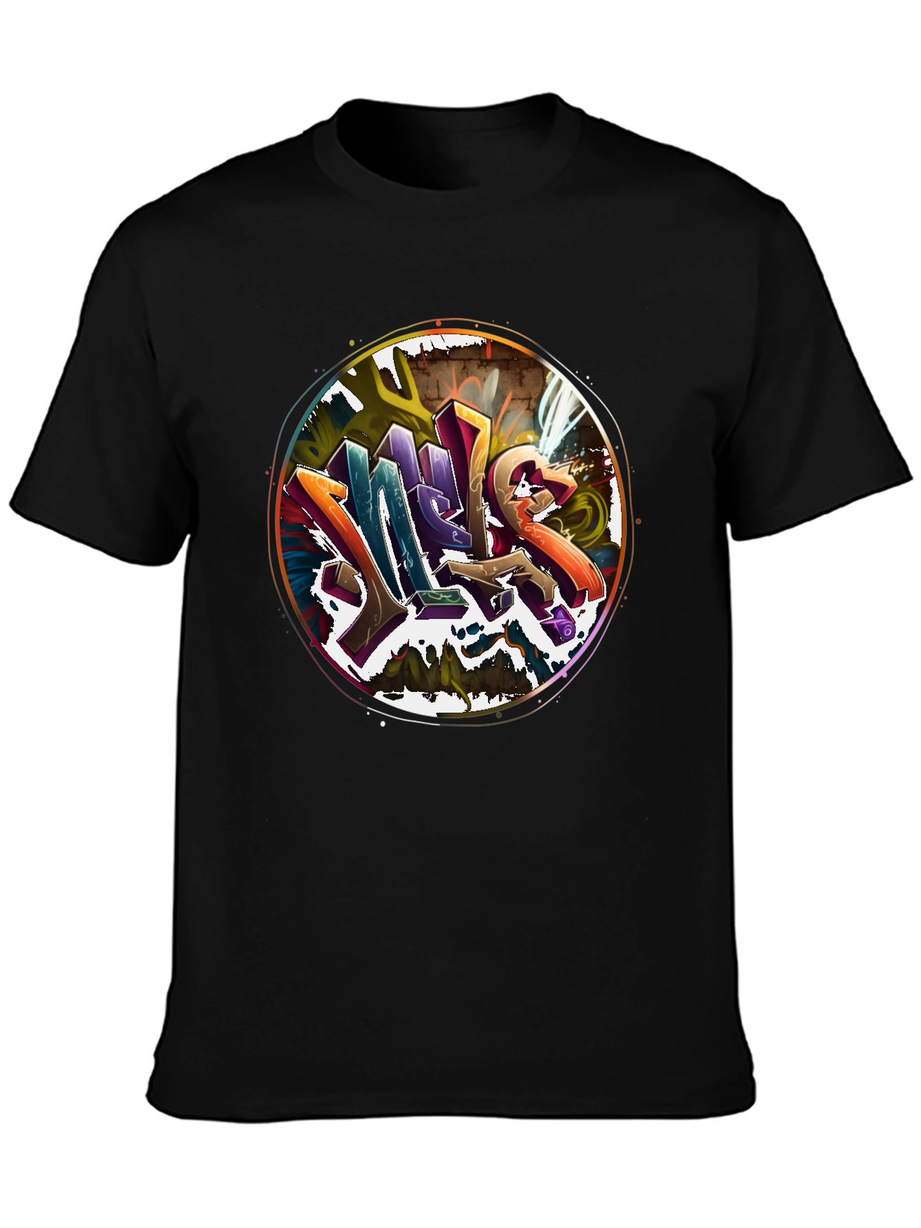 Graffiti Art Crew Neck T-Shirt - Urban Style