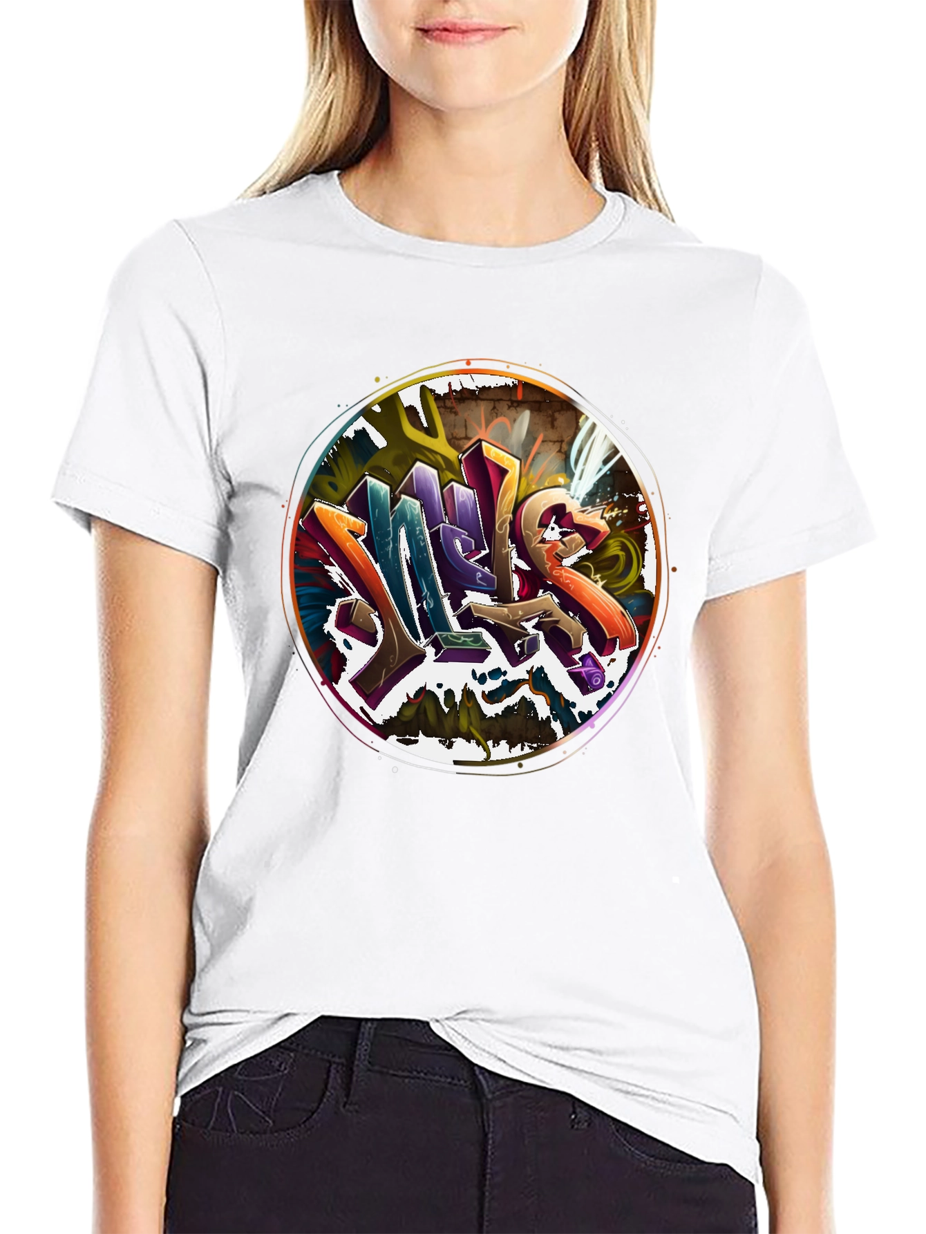 Graffiti Art Crew Neck T-Shirt - Urban Style