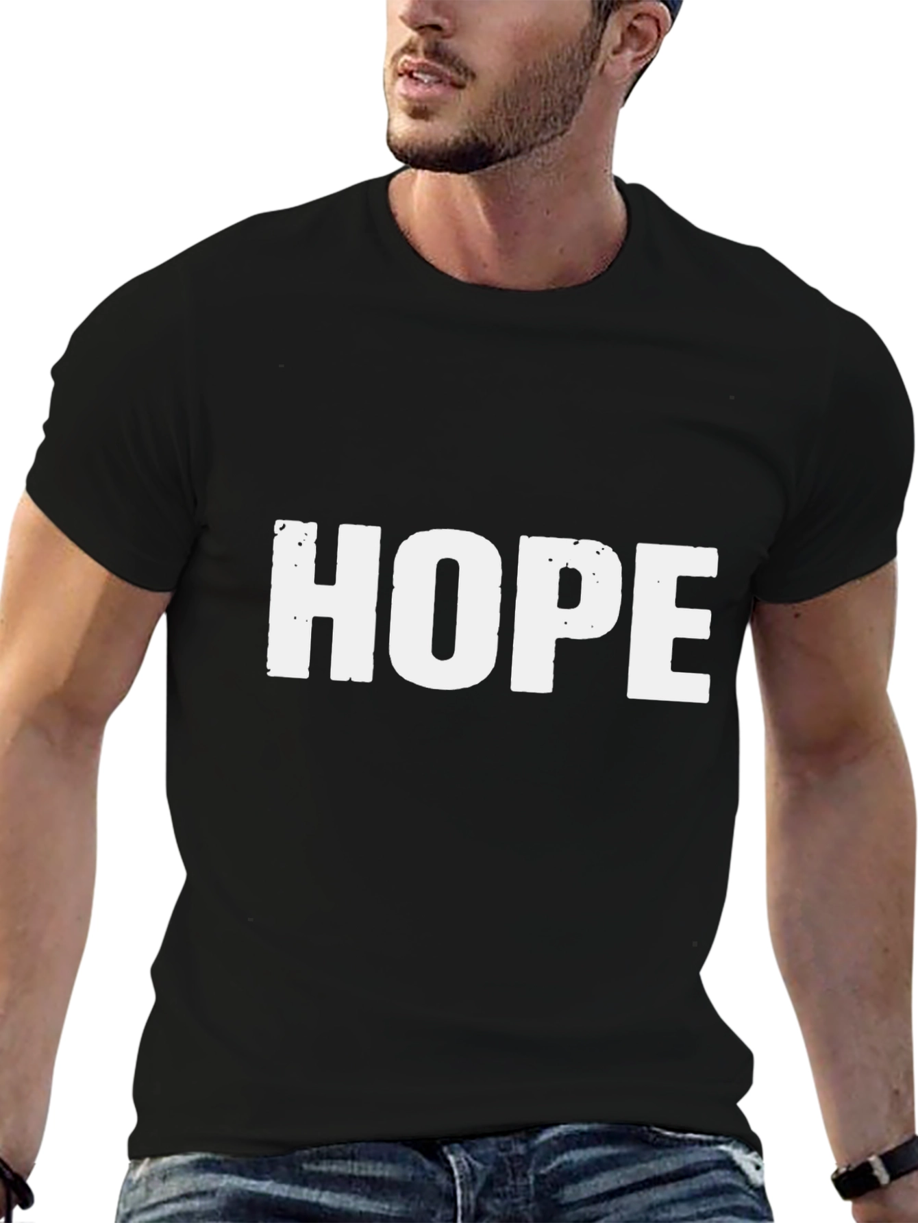 HOPE Graphic Print Black T-Shirt