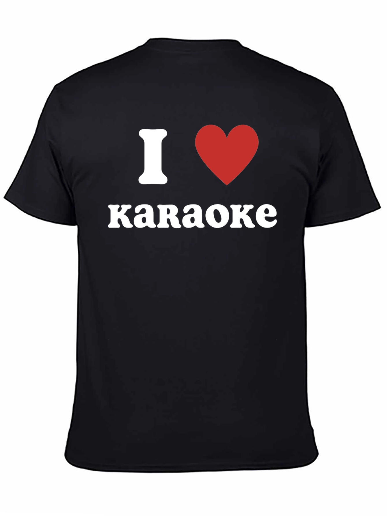 I Love Karaoke T-Shirt - Red Heart Design