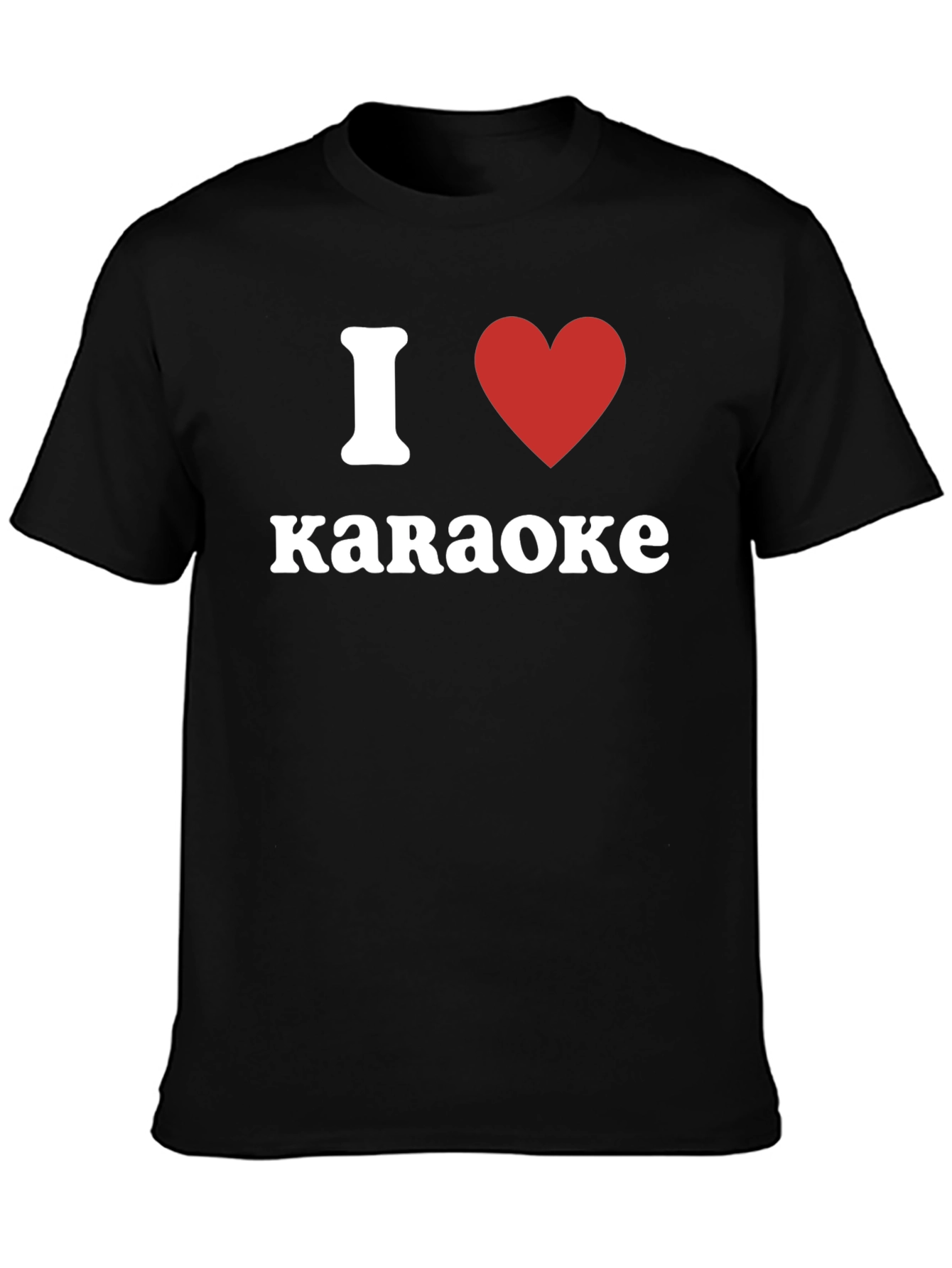 I Love Karaoke T-Shirt - Red Heart Design