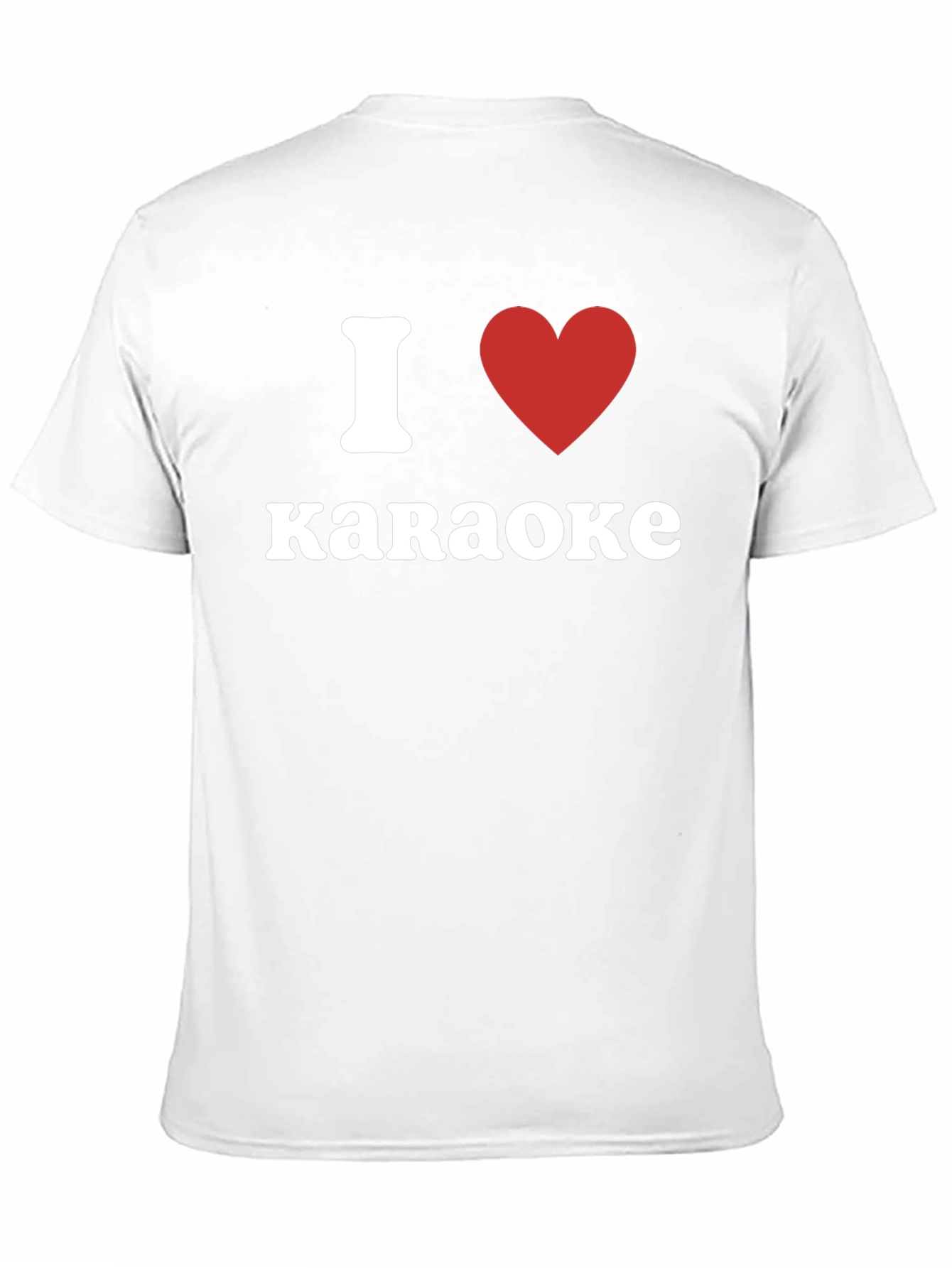I Love Karaoke T-Shirt - Red Heart Design