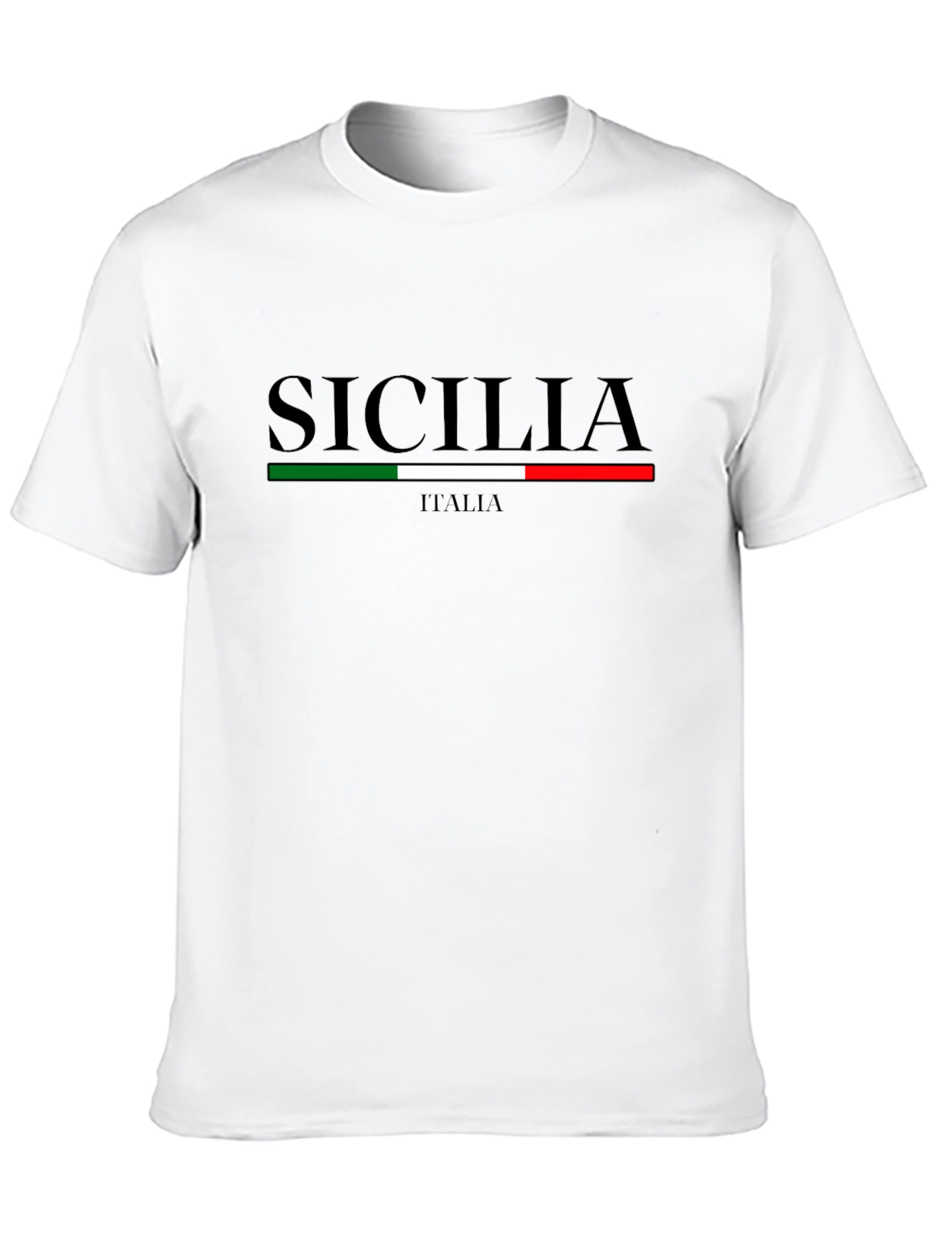 Sicilia Italia Graphic T-Shirt - Black