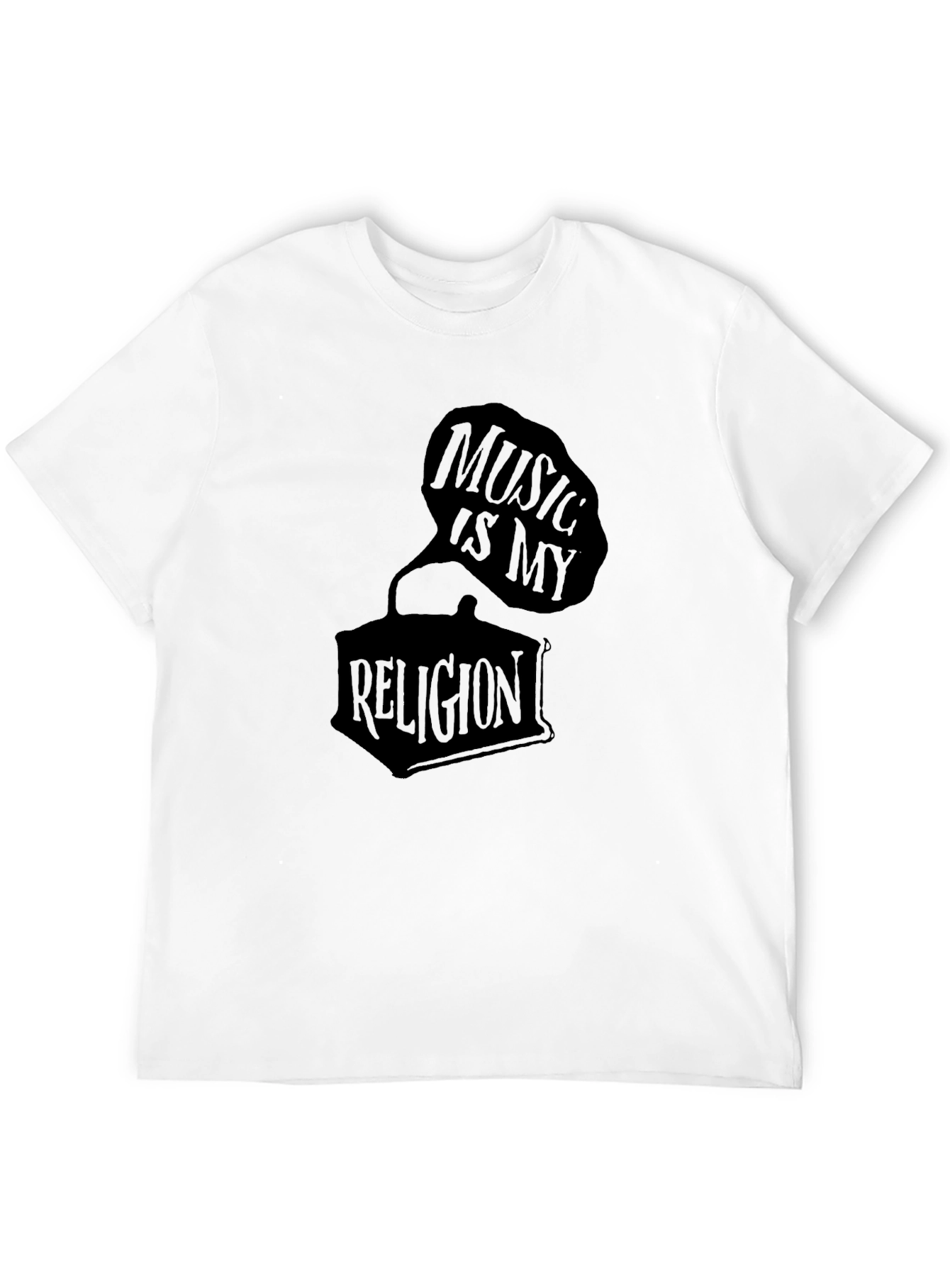 Music is My Religion T-Shirt - Classic Black Tee