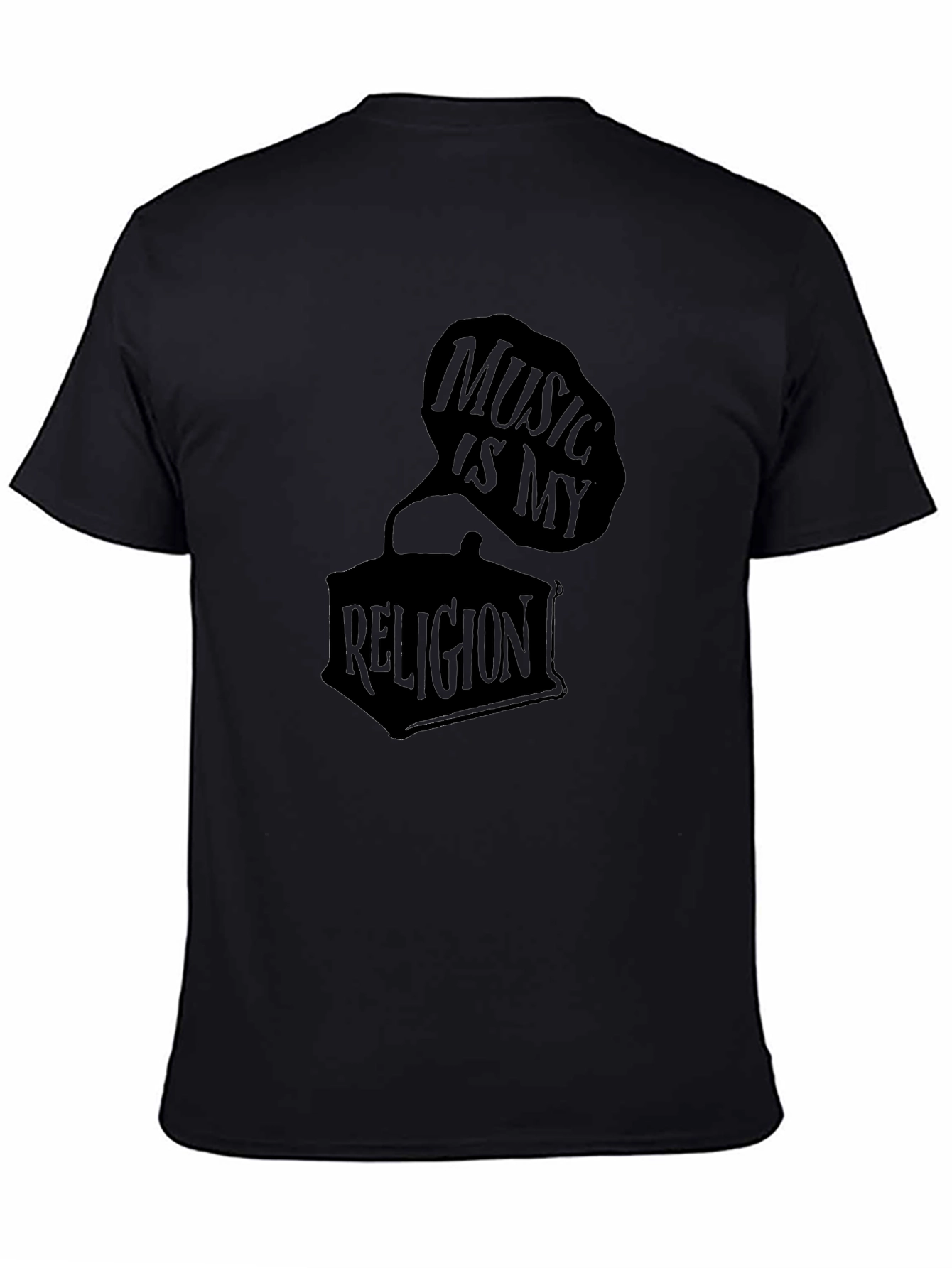 Music is My Religion T-Shirt - Classic Black Tee