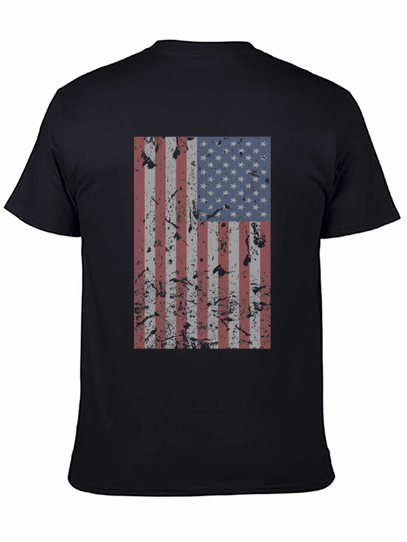 Distressed American Flag Graphic Tee