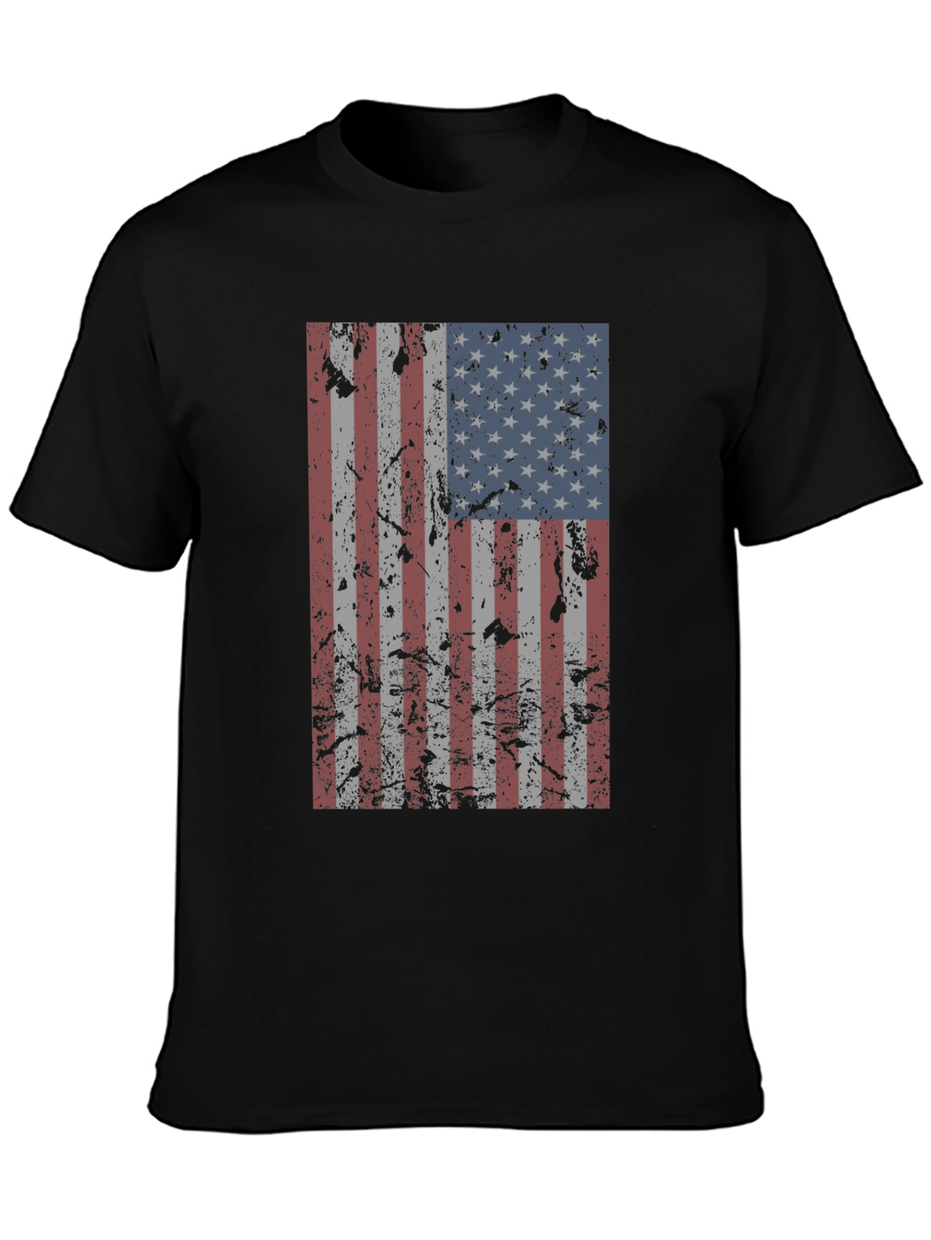 Distressed American Flag Graphic Tee
