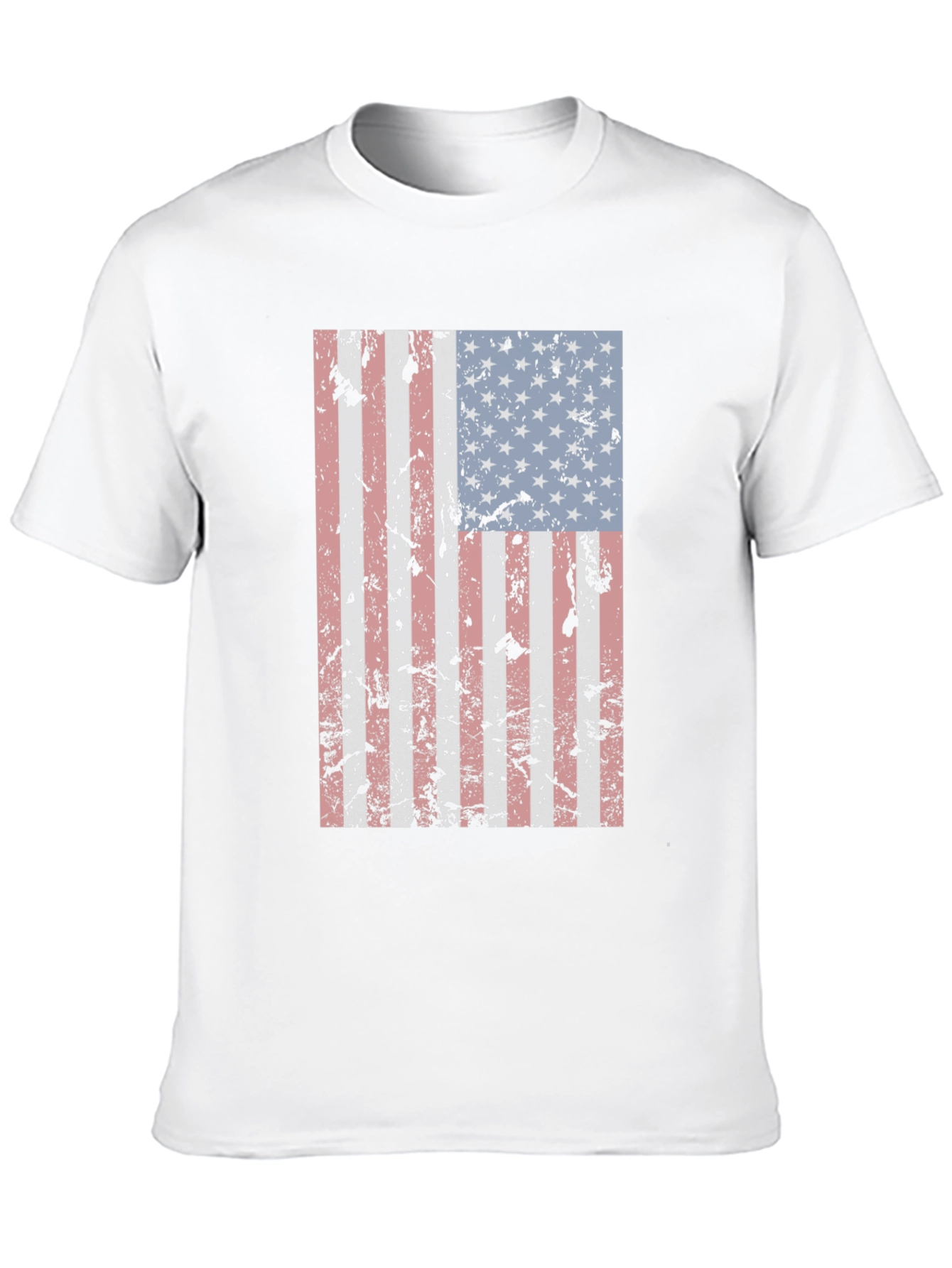 Distressed American Flag Graphic Tee
