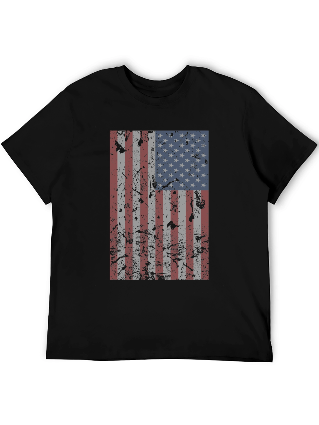 Distressed American Flag Graphic Tee