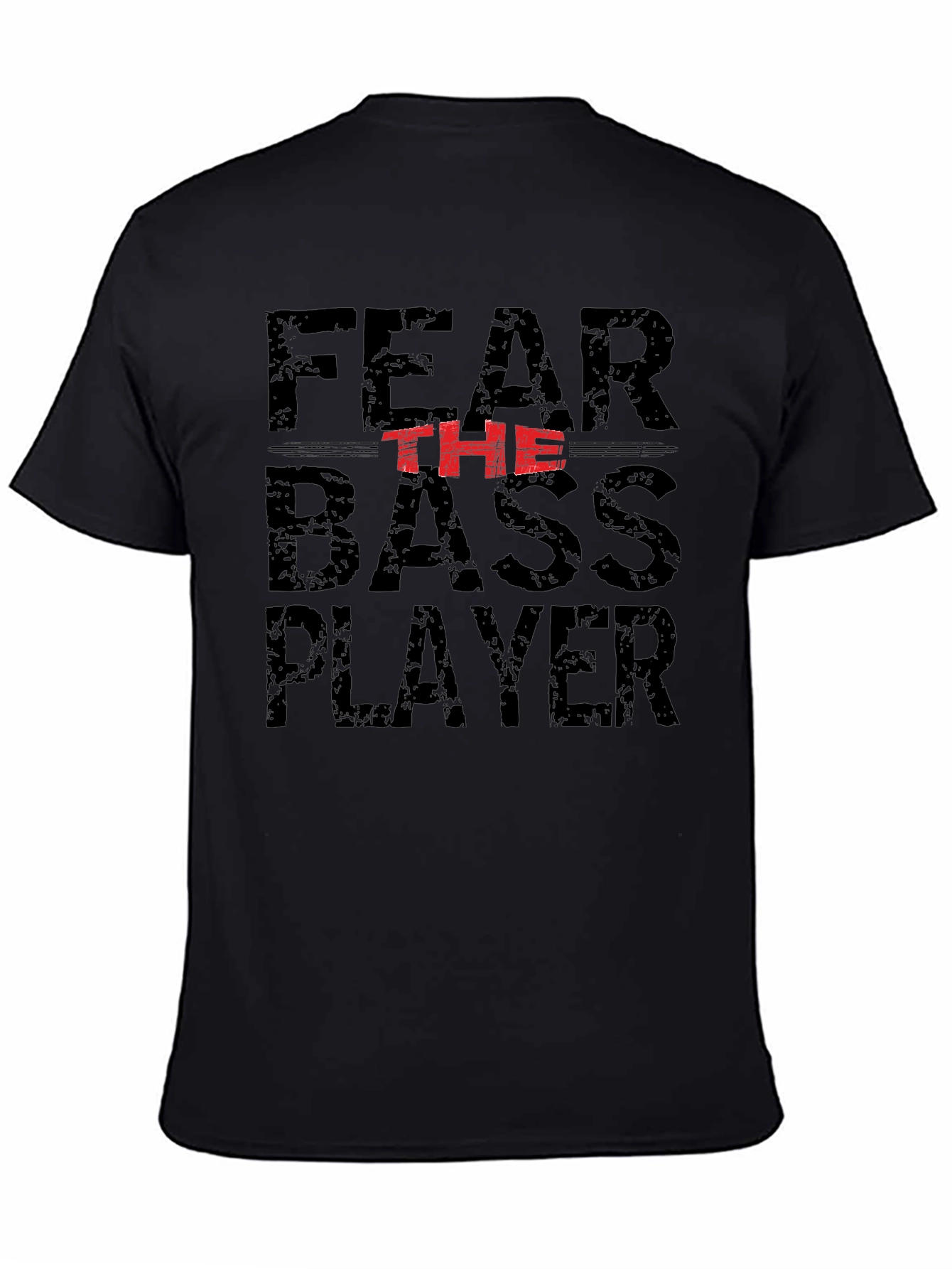 Fear The Bass Player Graphic Tee - Black