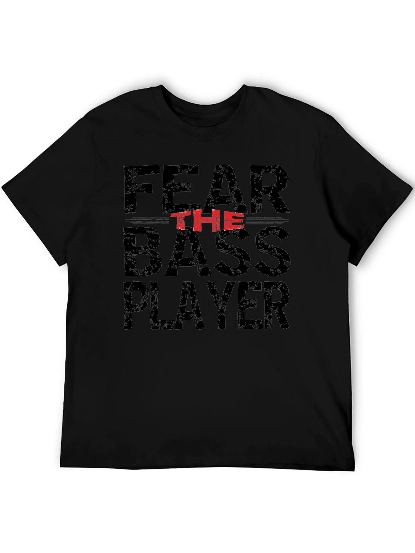 Fear The Bass Player Graphic Tee - Black