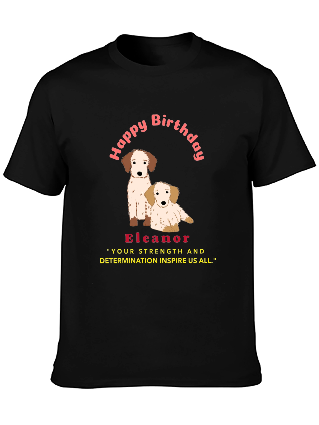 Personalized Happy Birthday Dog T-Shirt
