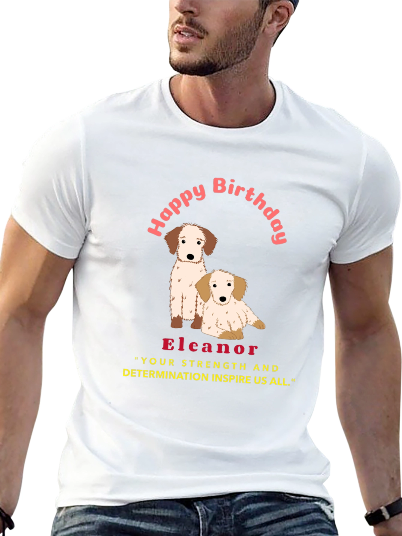 Personalized Happy Birthday Dog T-Shirt