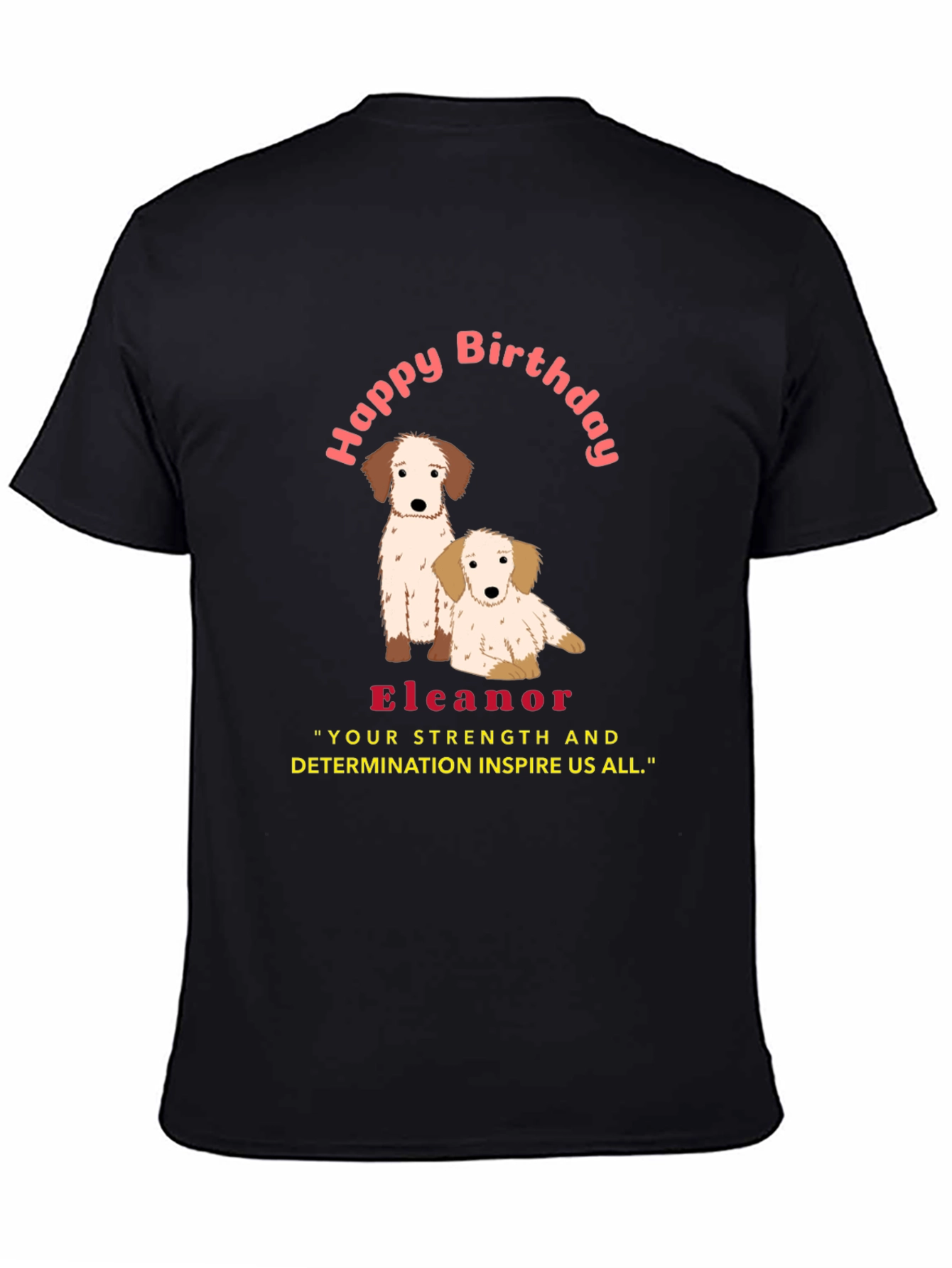 Personalized Happy Birthday Dog T-Shirt