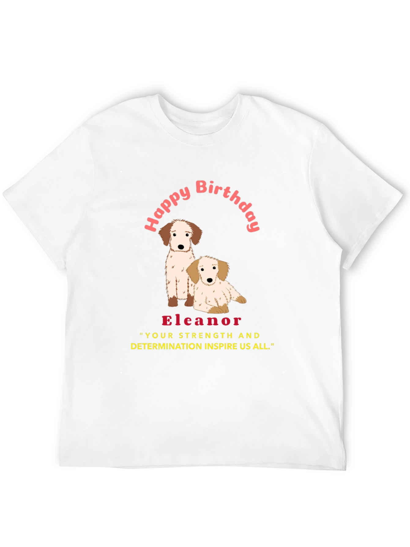 Personalized Happy Birthday Dog T-Shirt