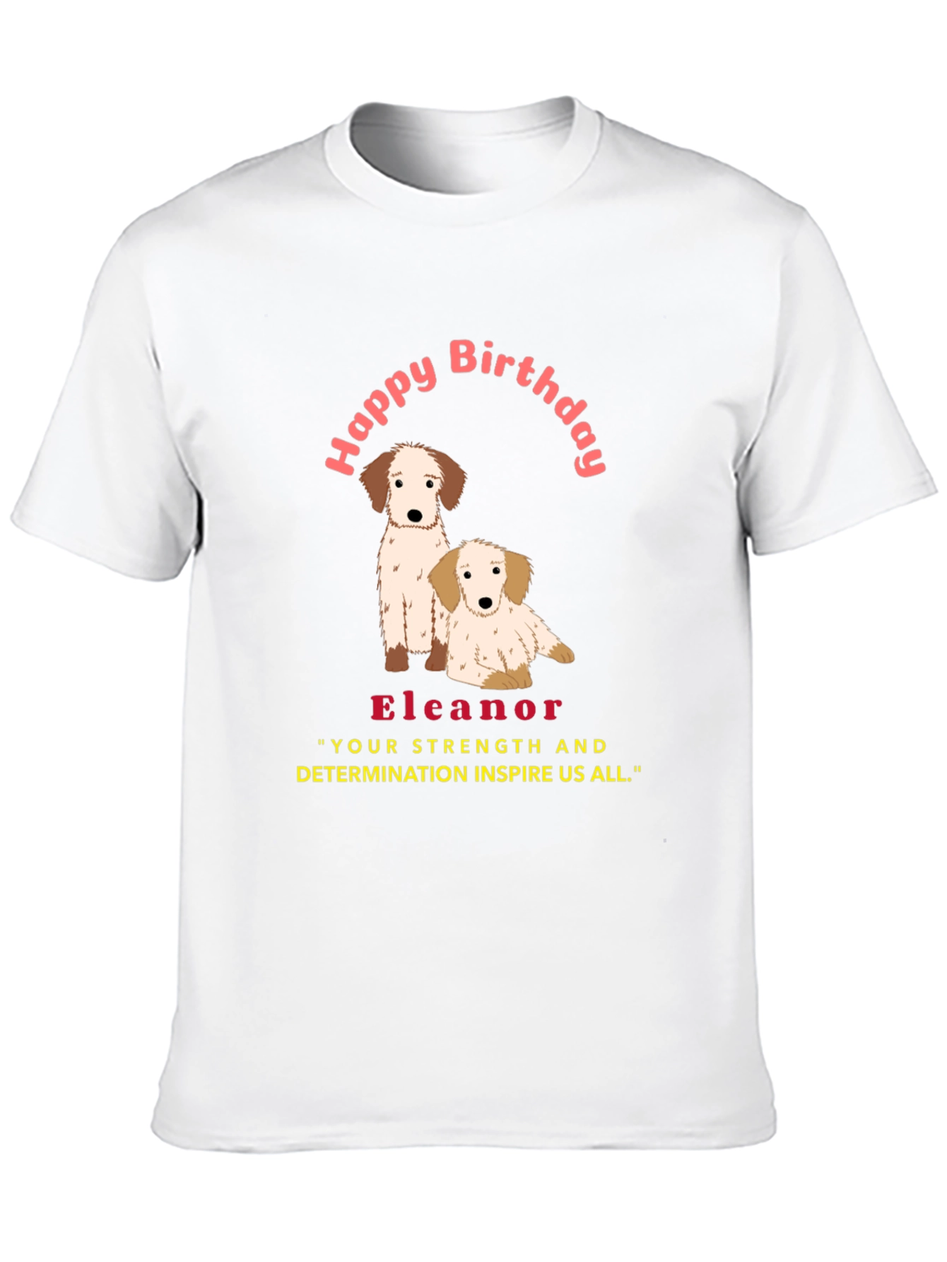 Personalized Happy Birthday Dog T-Shirt