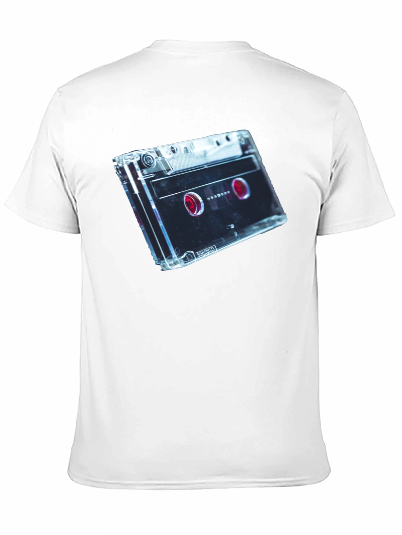 Retro Cassette Tape Graphic Tee - Black