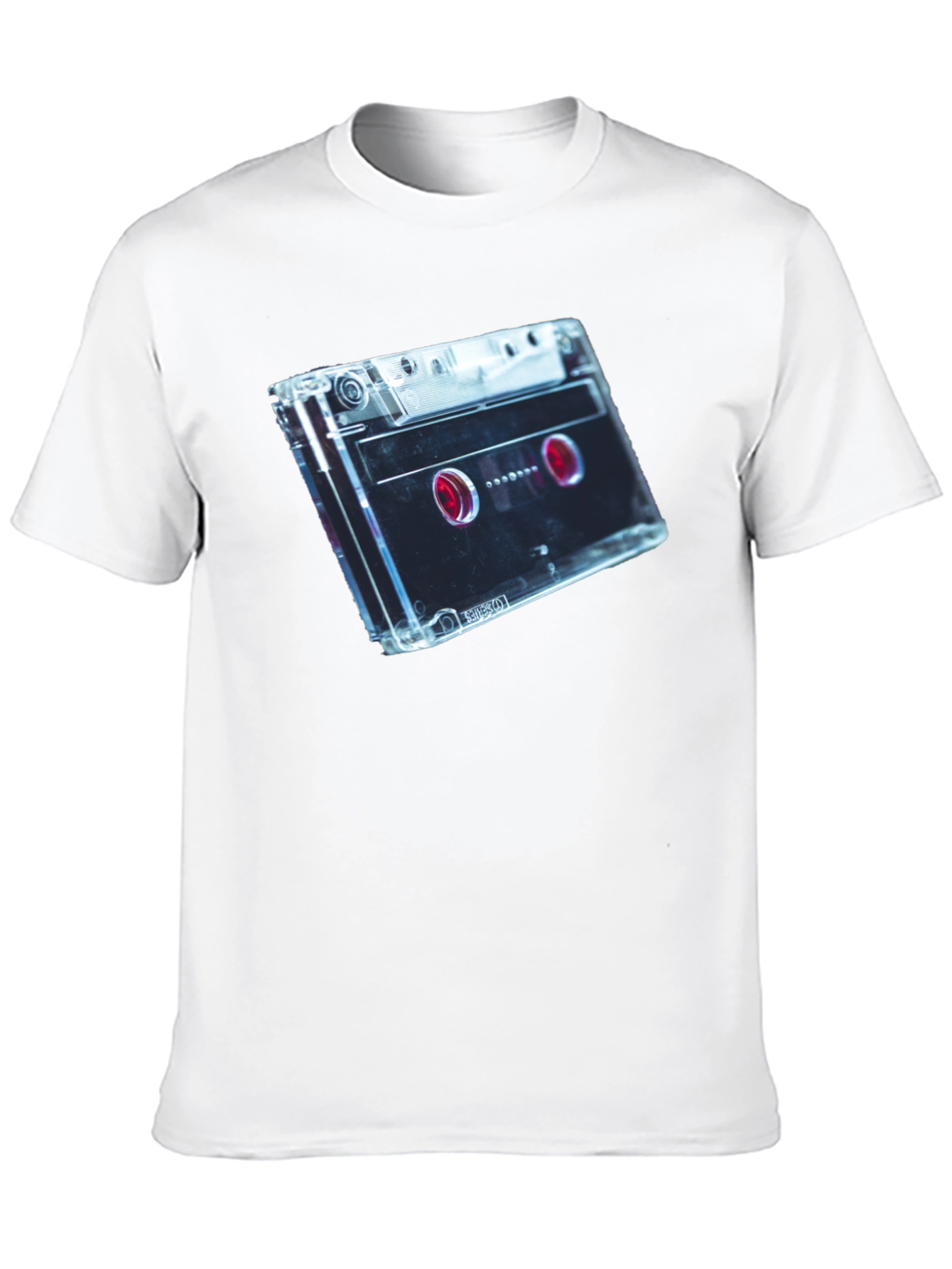 Retro Cassette Tape Graphic Tee - Black
