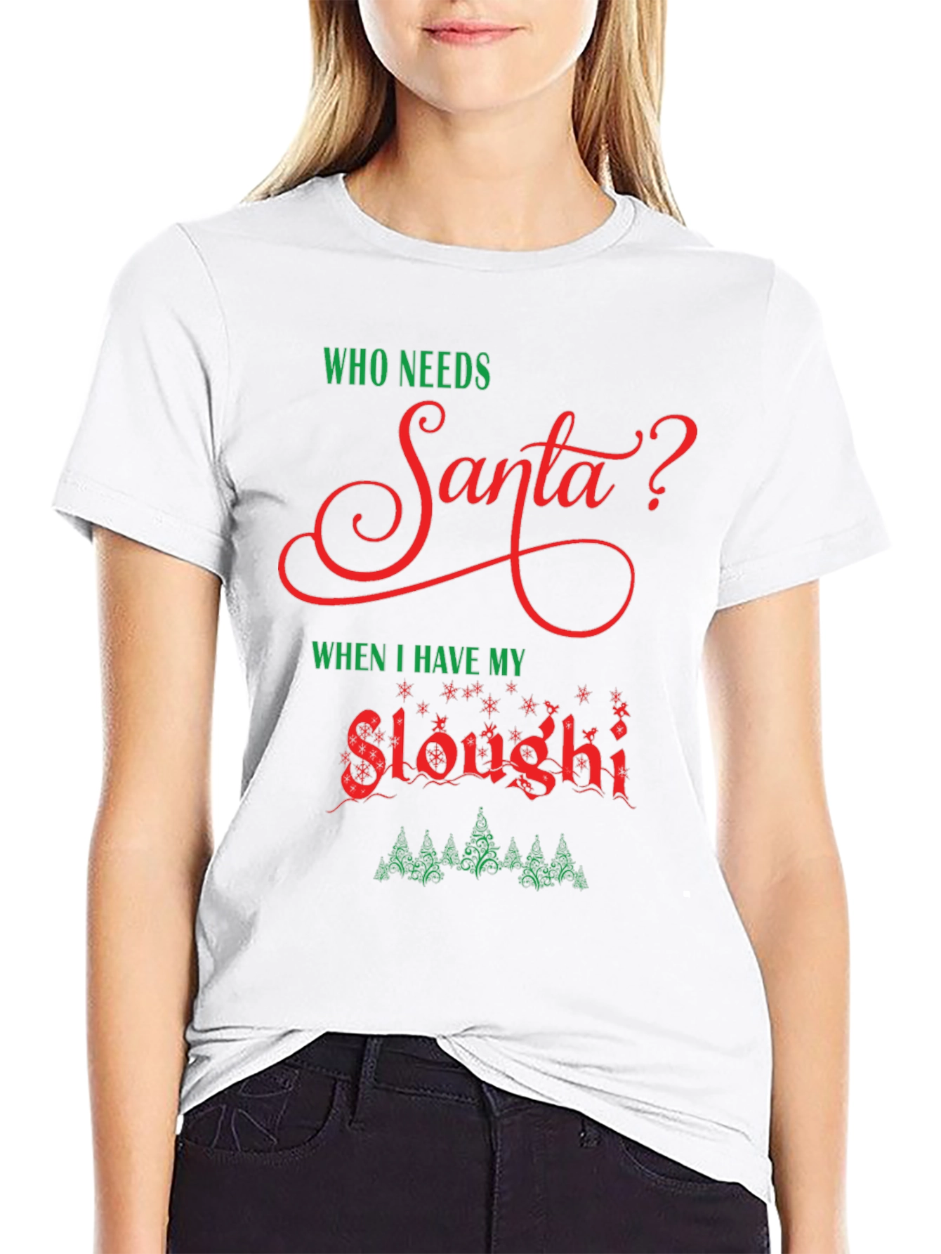 Funny Sloughi Christmas T-Shirt
