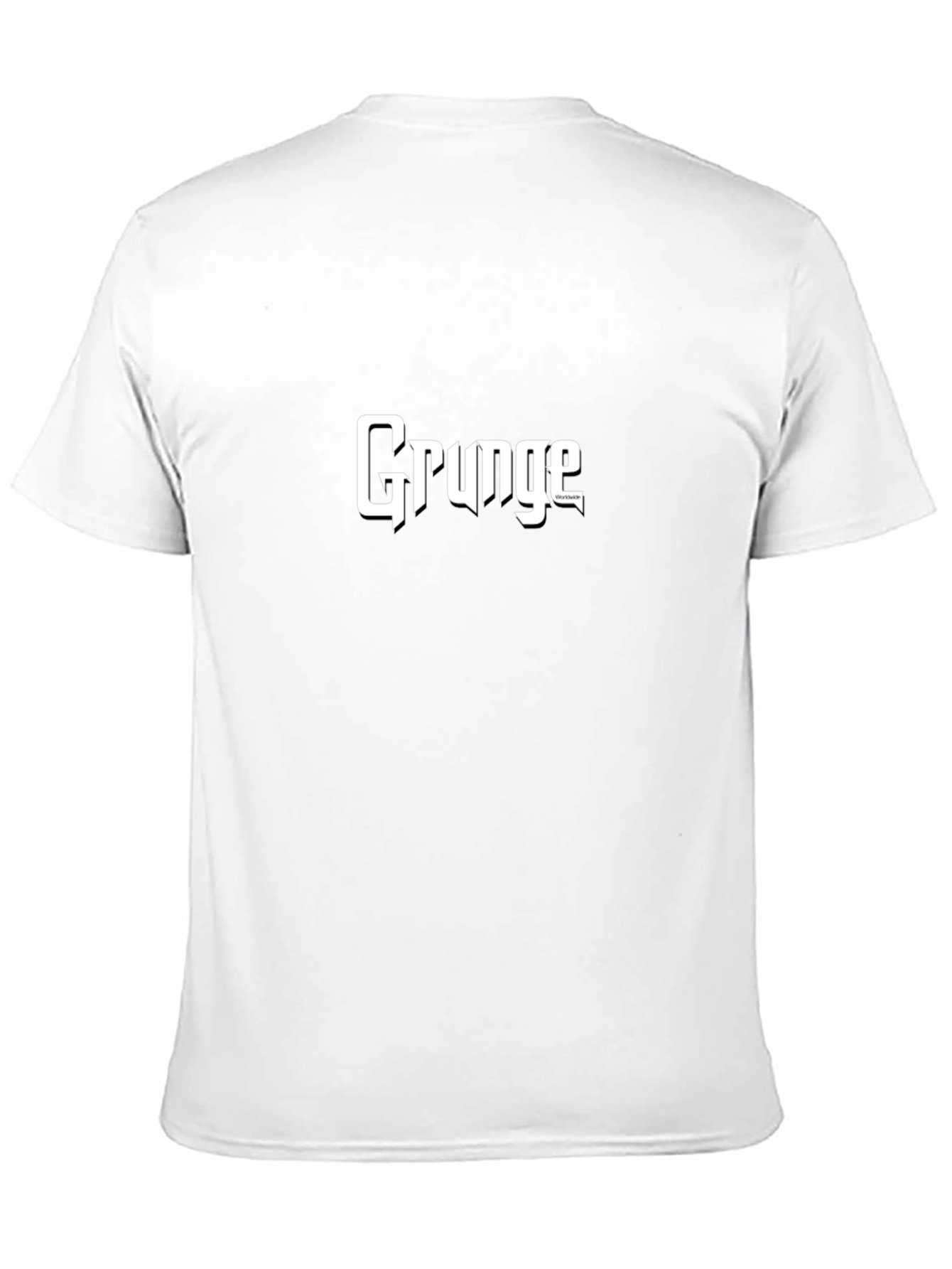 Grunge Style Black Cotton Graphic Tee