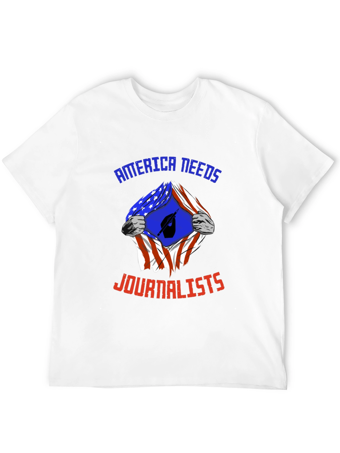 America Needs Journalists T-Shirt Patriotic News Tee