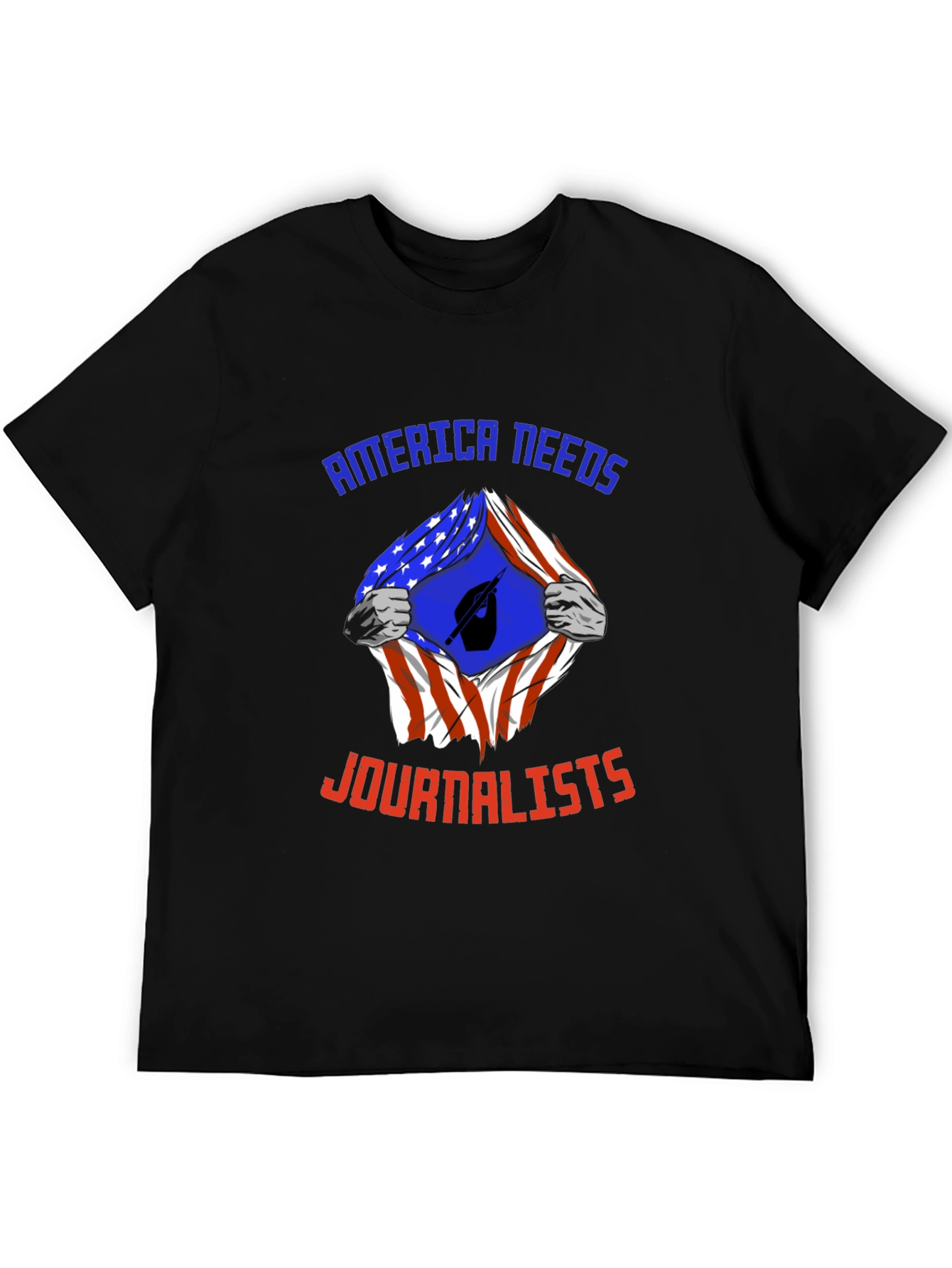 America Needs Journalists T-Shirt Patriotic News Tee