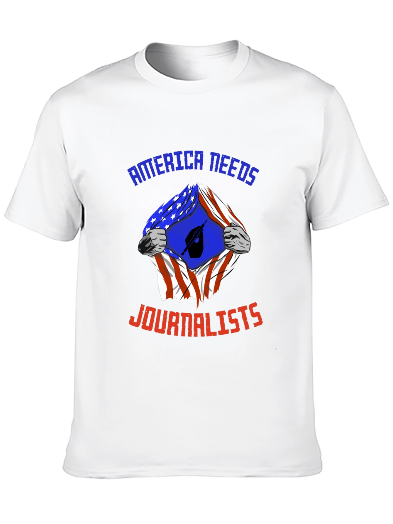 America Needs Journalists T-Shirt Patriotic News Tee