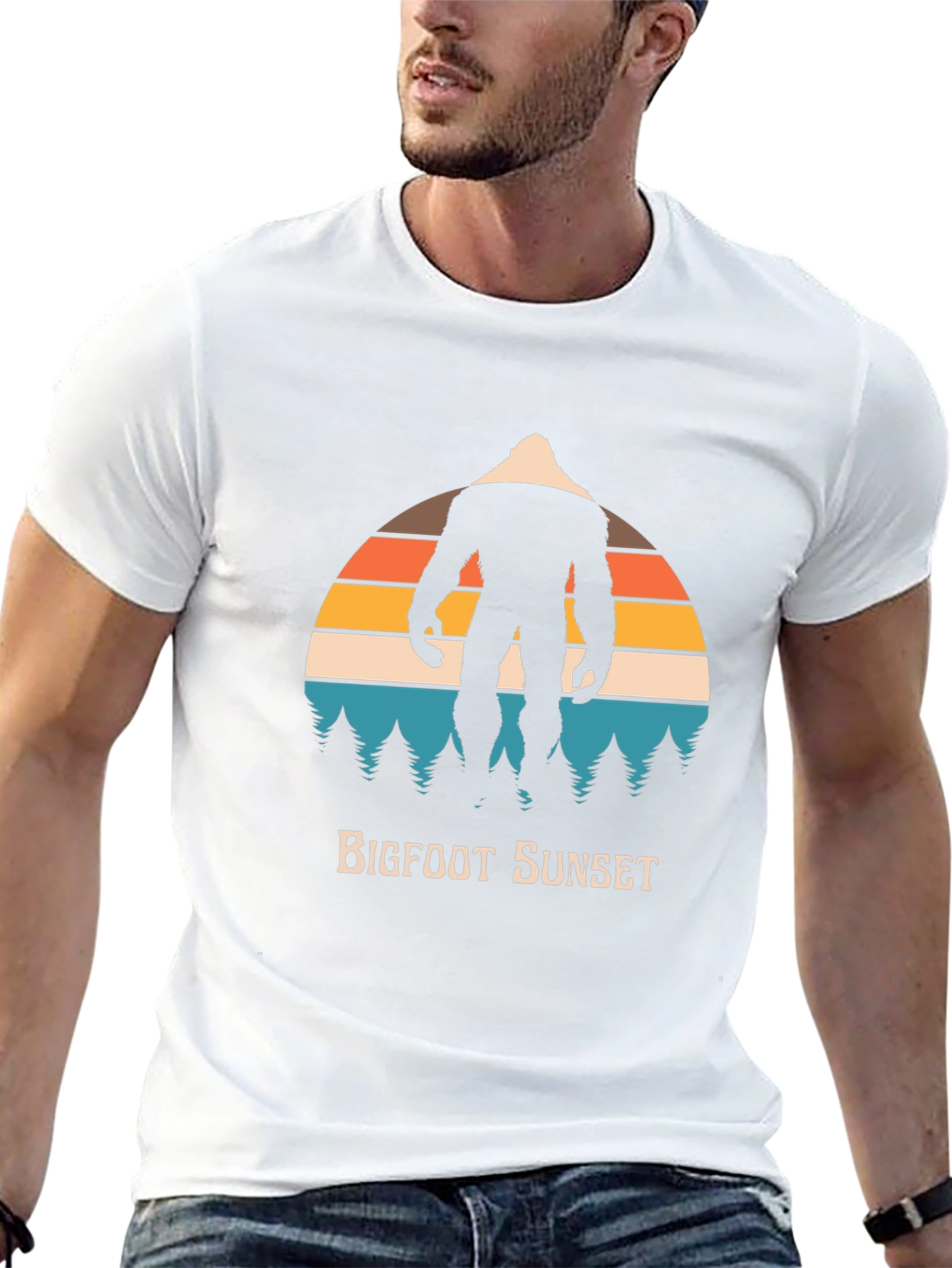 Bigfoot Sunset Graphic Tee