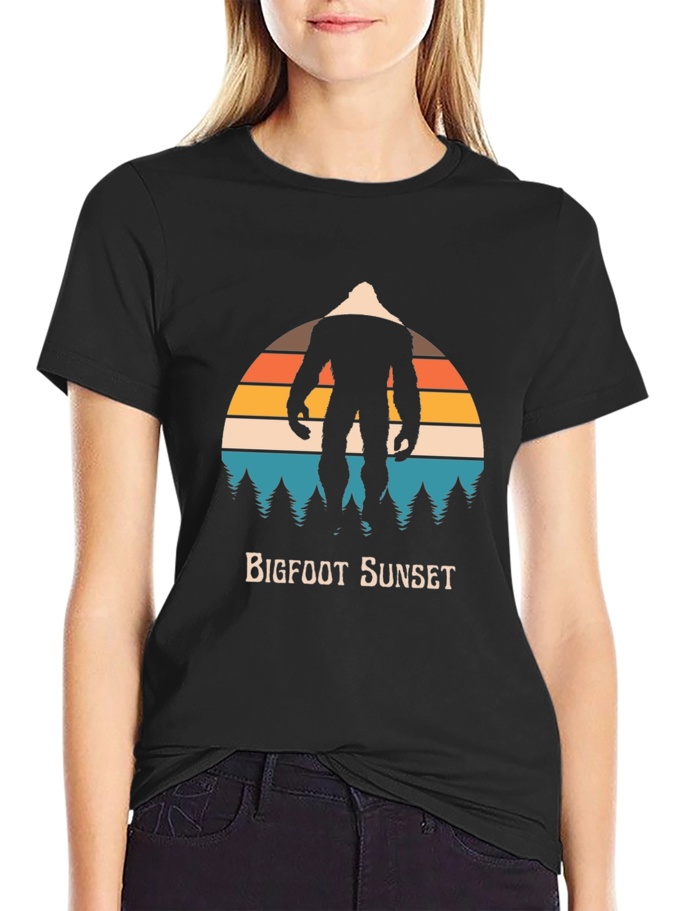 Bigfoot Sunset Graphic Tee
