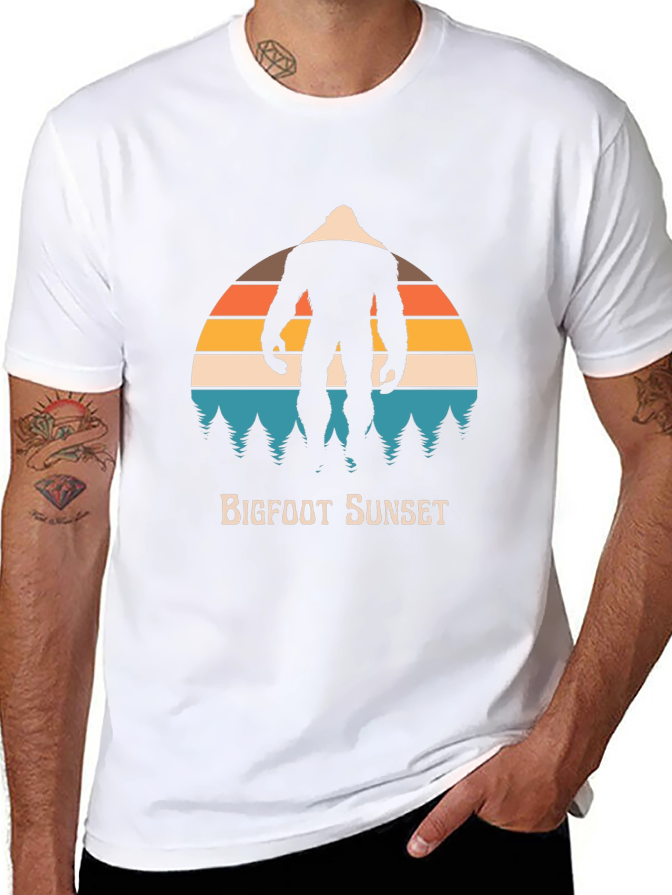 Bigfoot Sunset Graphic Tee