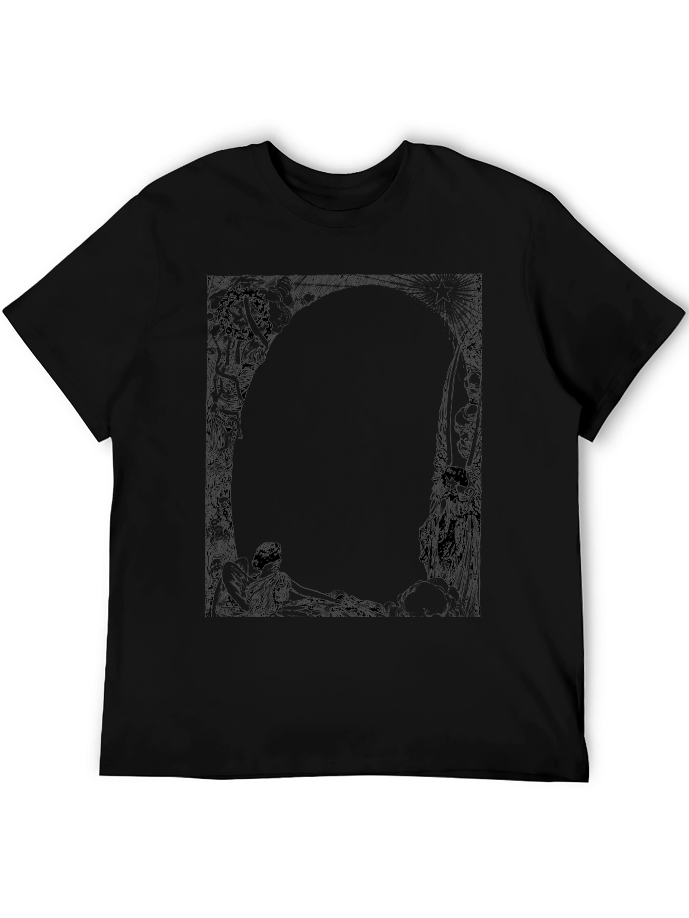 Graphic Print Black T-Shirt