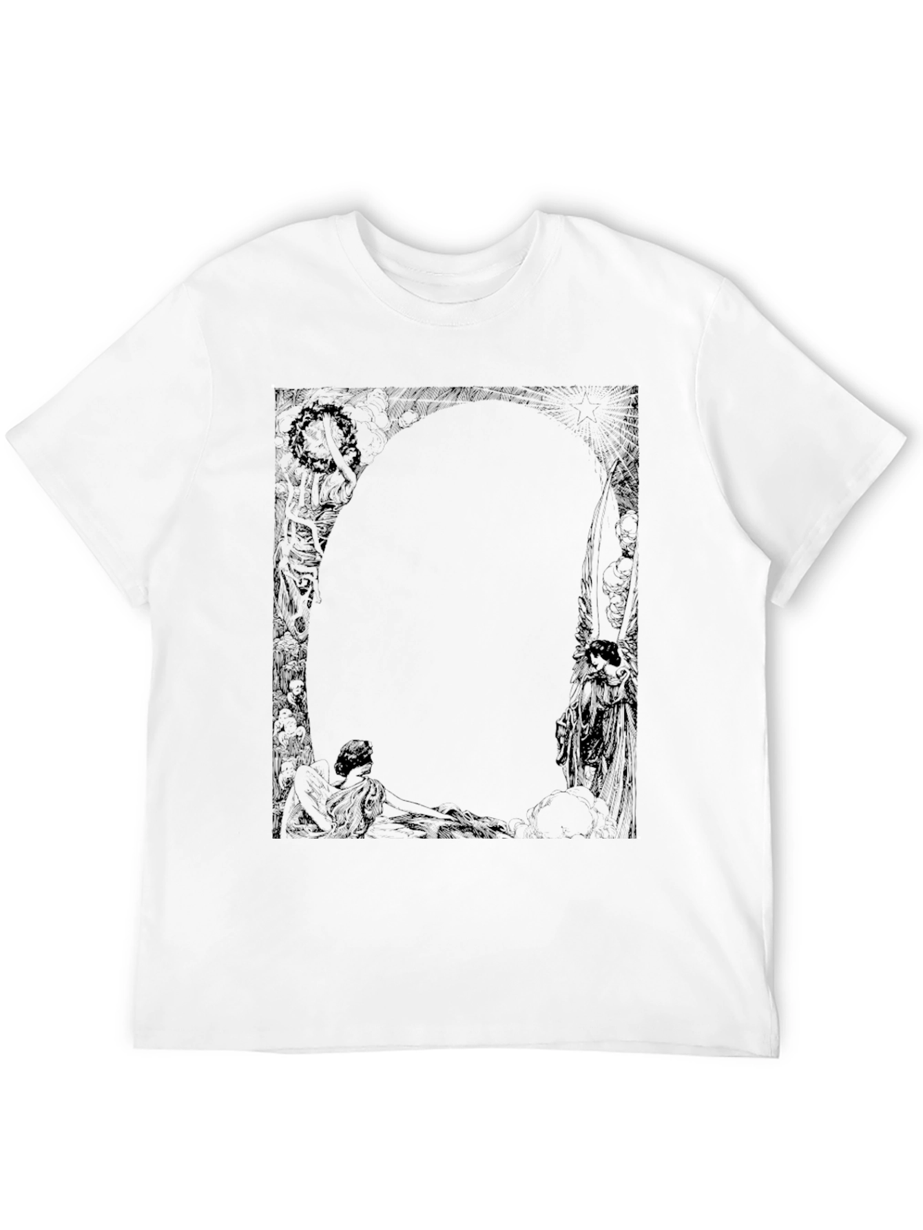 Graphic Print Black T-Shirt