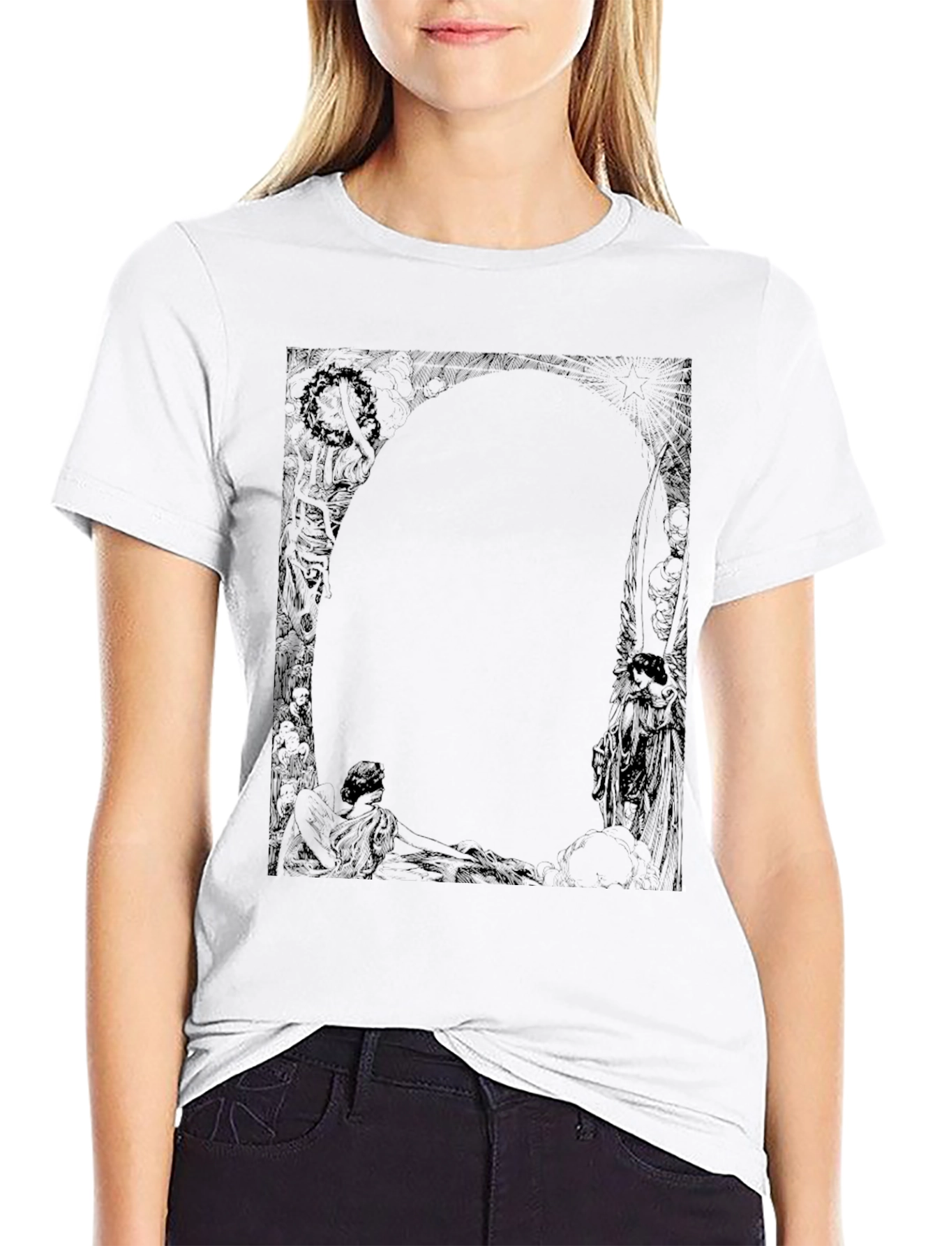 Graphic Print Black T-Shirt