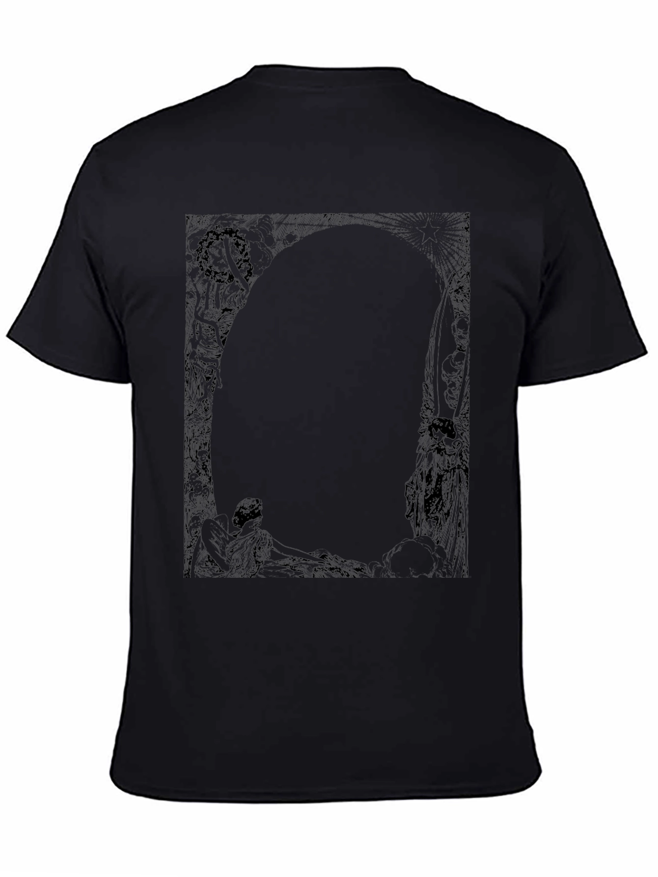 Graphic Print Black T-Shirt