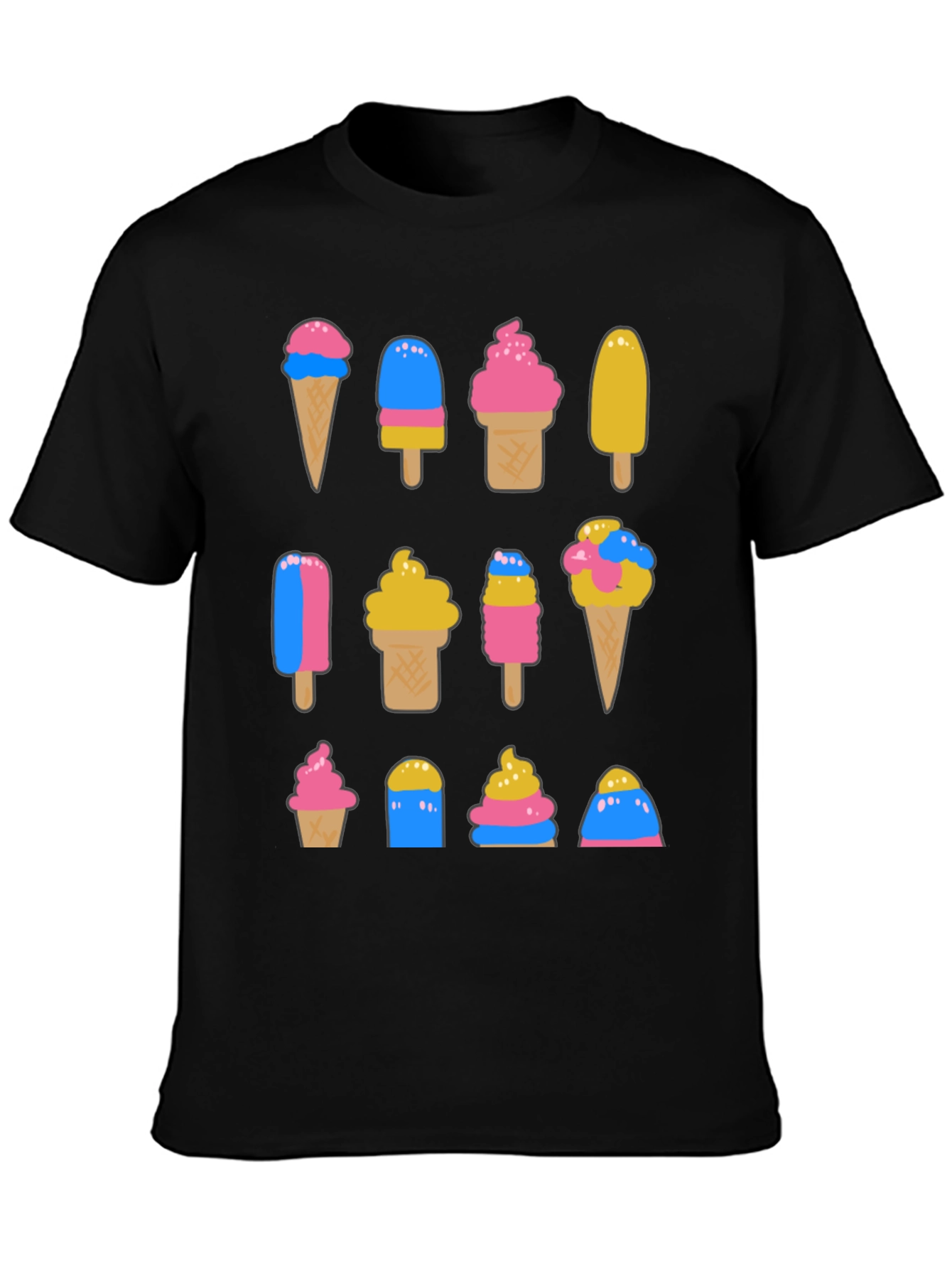 Fun Ice Cream Print T-Shirt
