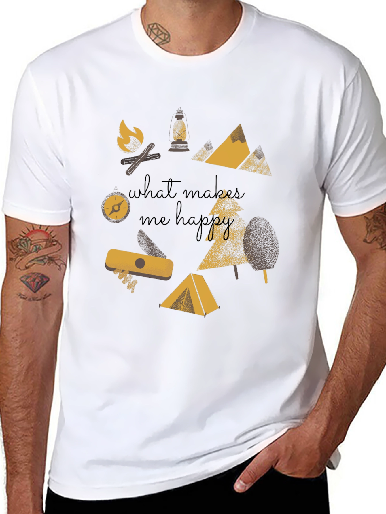 What Makes Me Happy Camping Graphic Tee