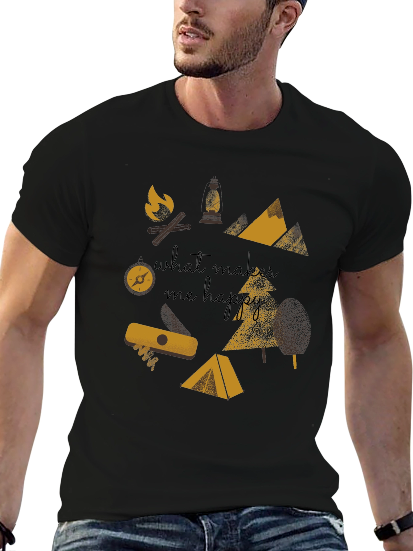 What Makes Me Happy Camping Graphic Tee